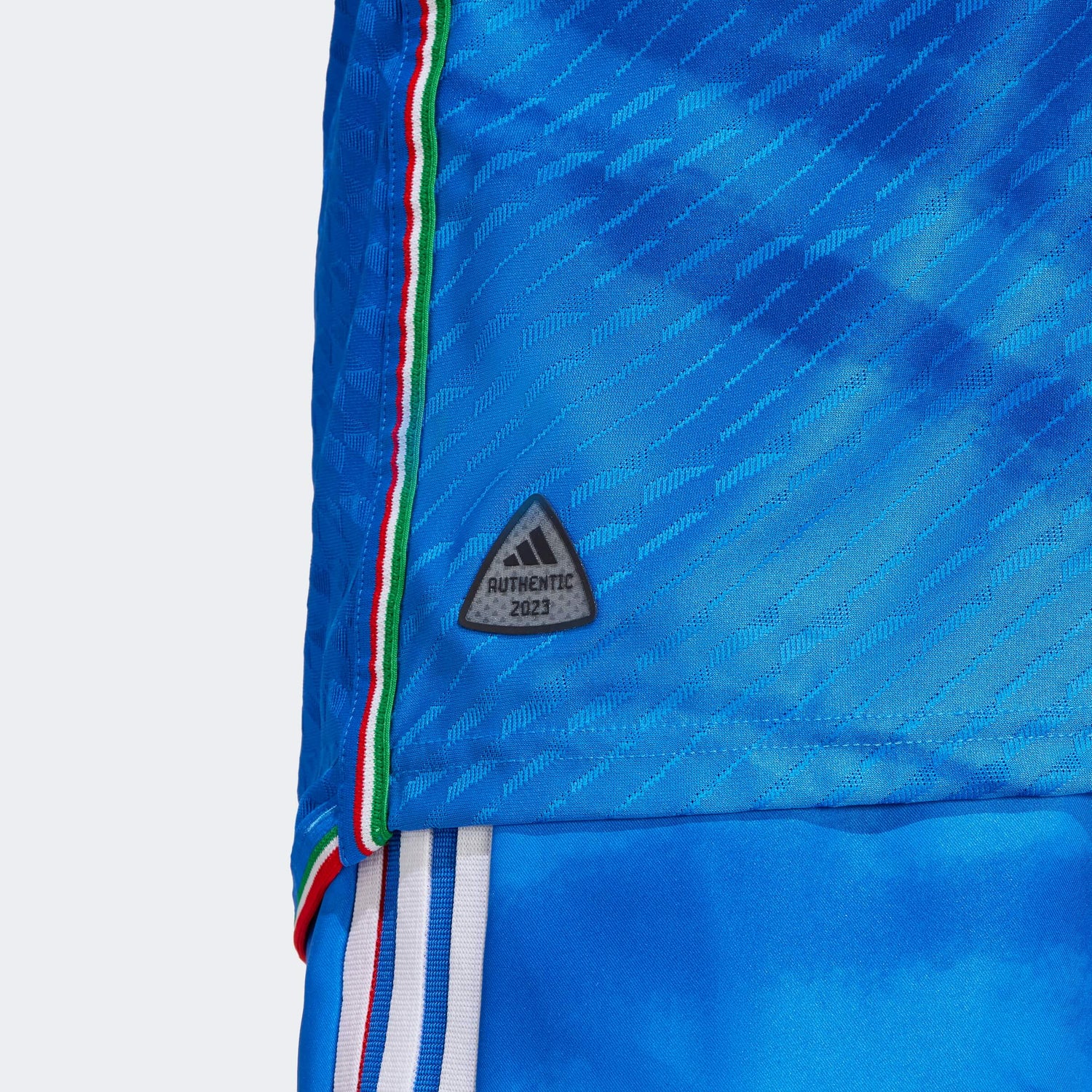 adidas 2023 Italy Authentic Home Jersey - Blue (Detail 3)