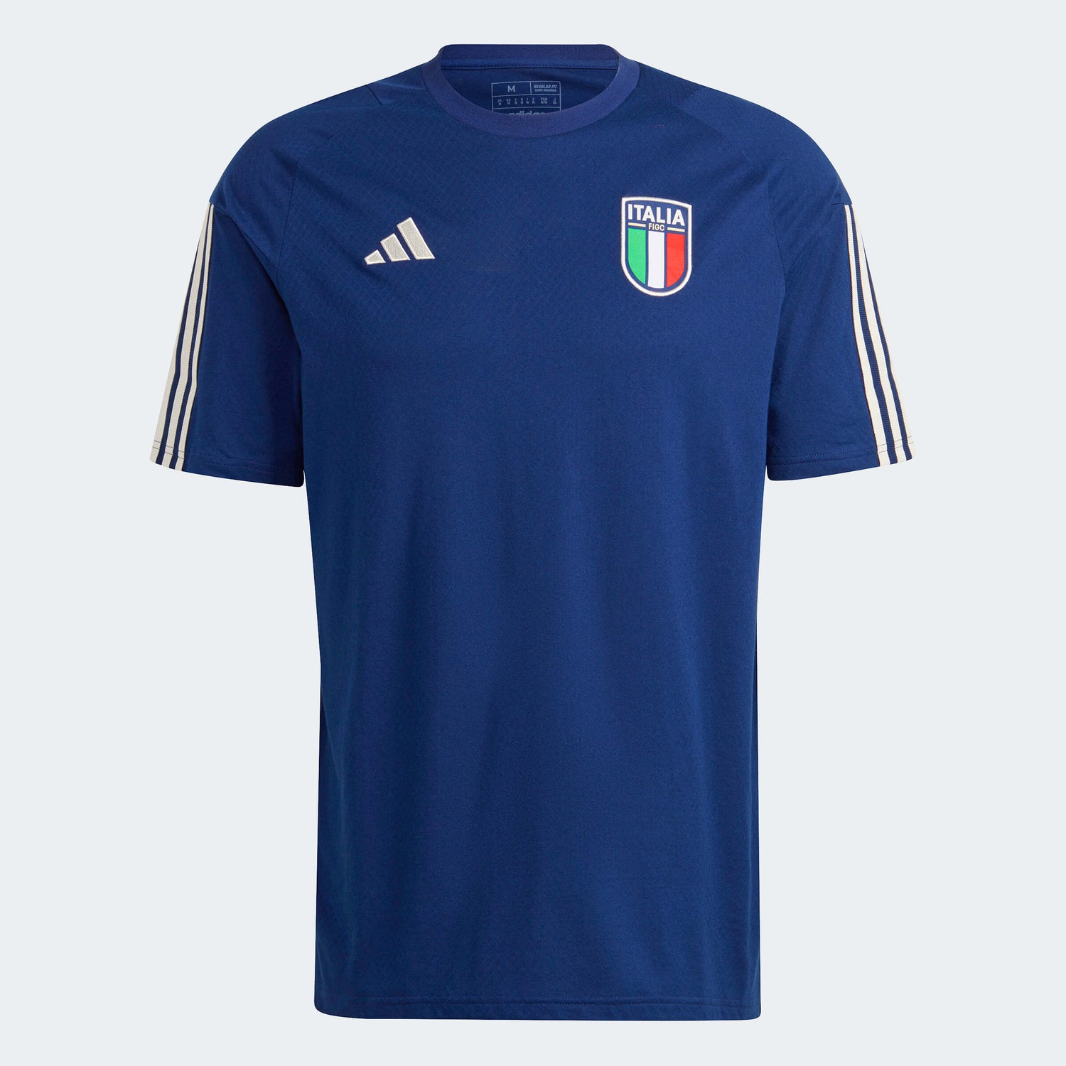 adidas 2023 Italy Cotton Tee - Dark Blue (Front)
