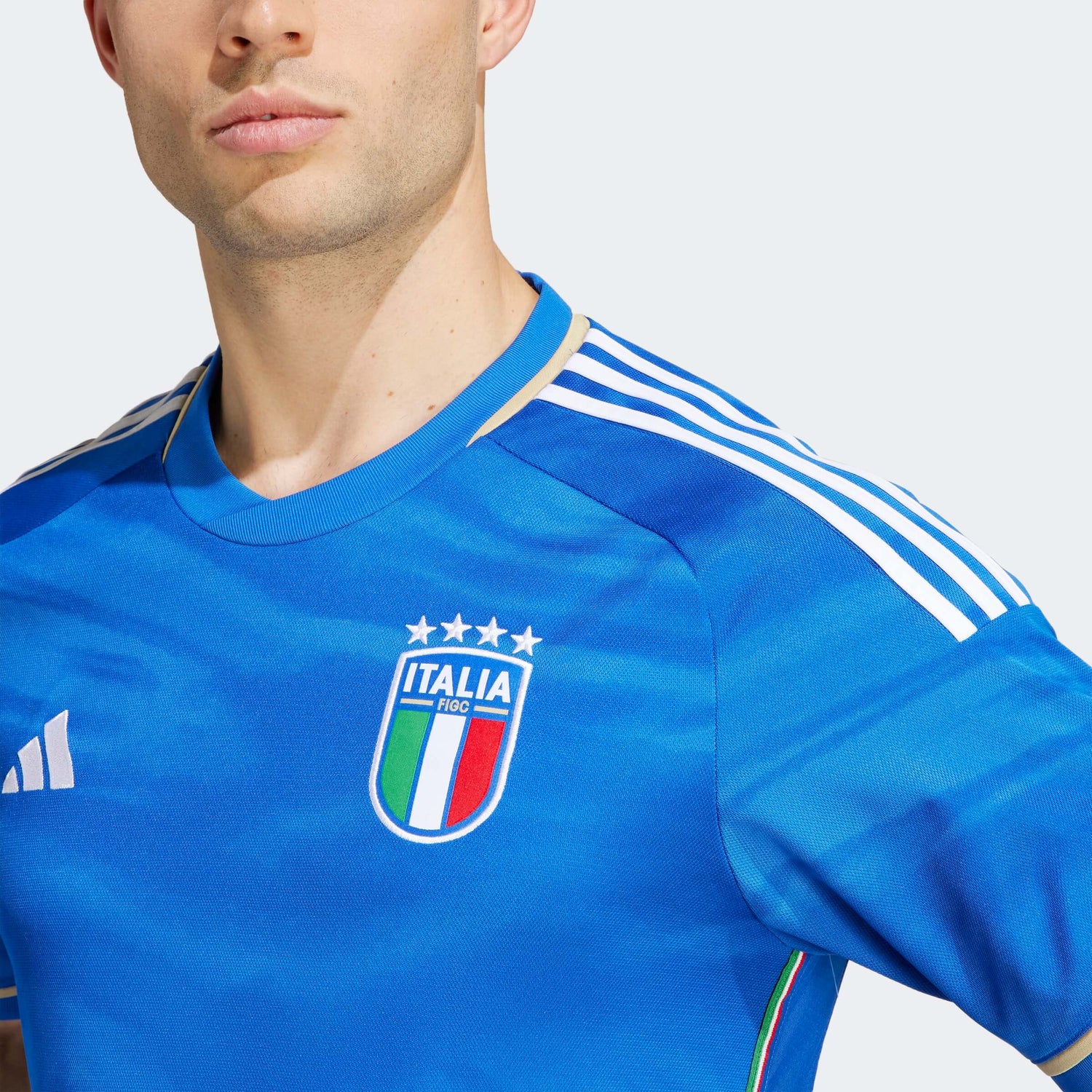adidas 2023 Italy Home Jersey - Blue (Detail 1)