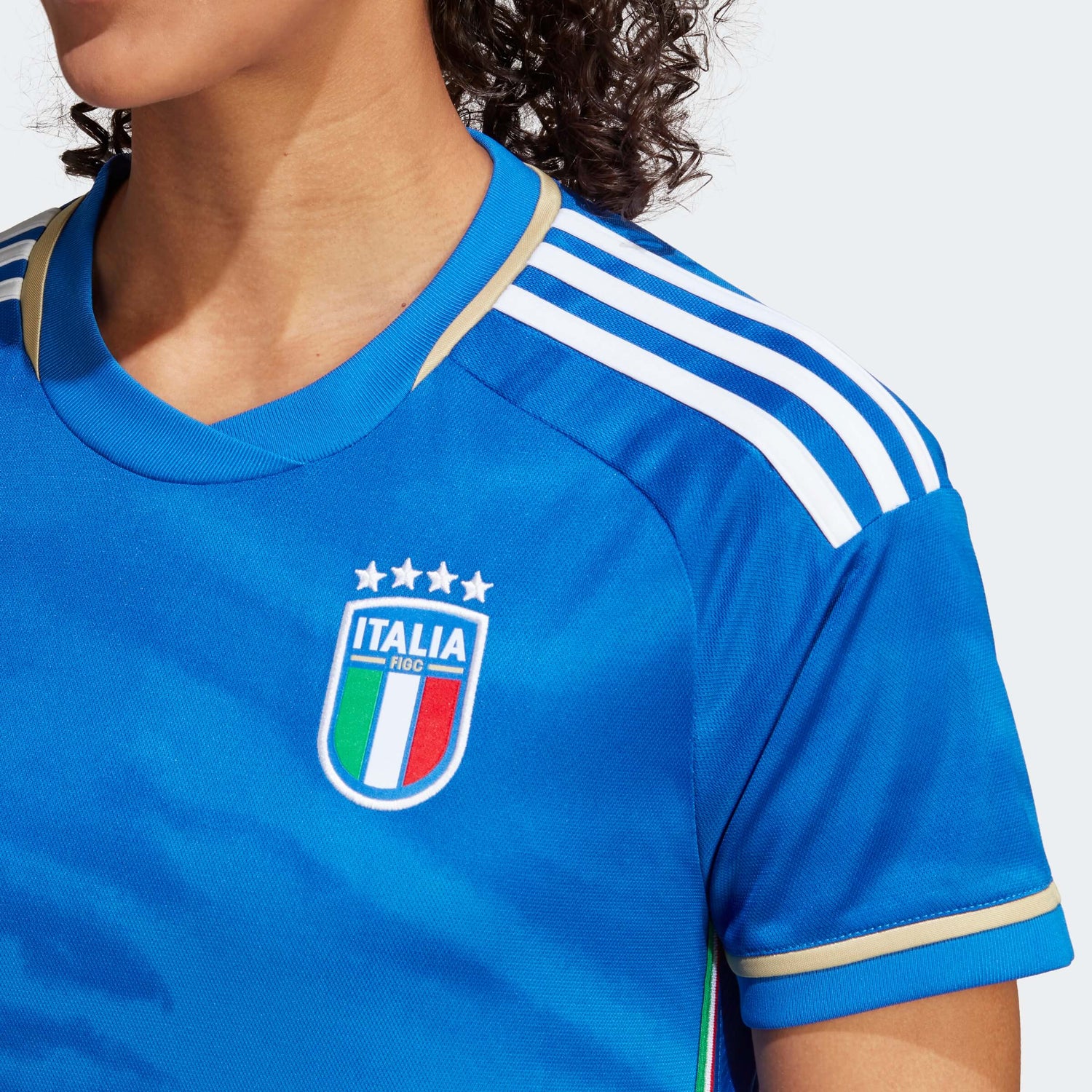 adidas 2023 Italy Women's Home Jersey - Blue (Detail 1)