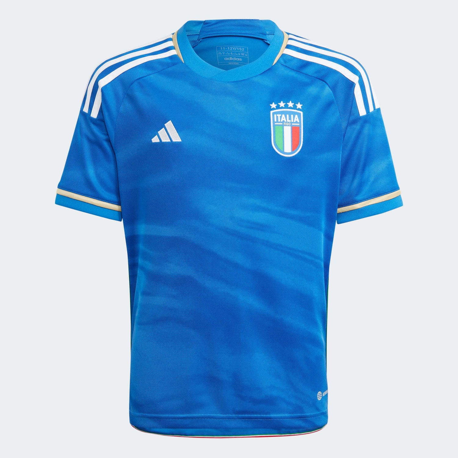adidas 2023 Italy Youth Home Jersey - Blue (Front)