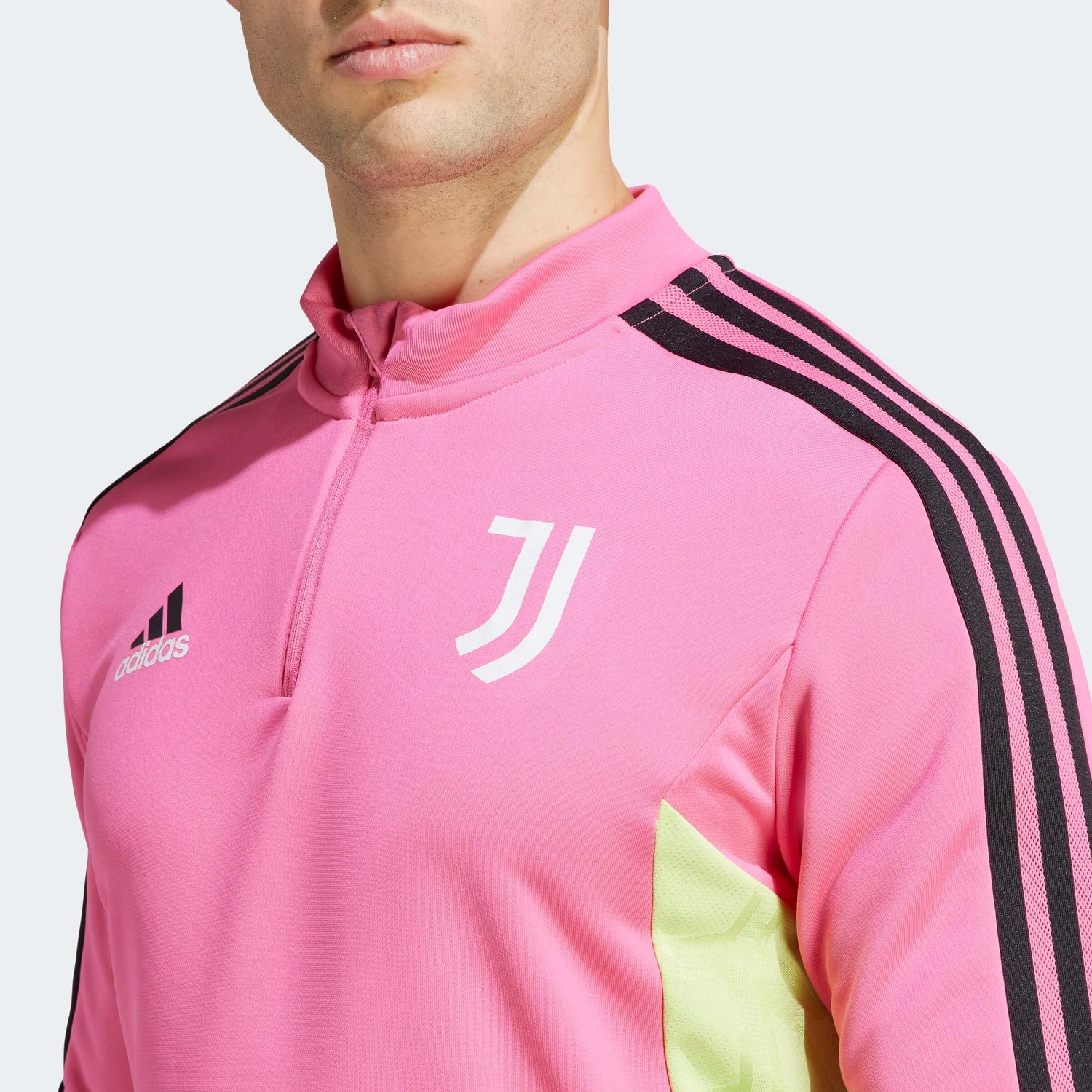 adidas 2023 Juventus Training Top - Pink-Black (Detail 1)
