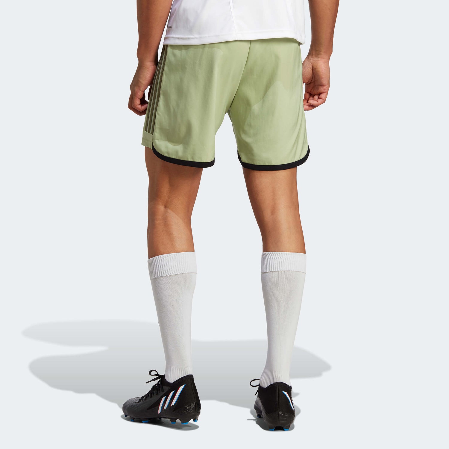 adidas 2023 LAFC Authentic Away Shorts - Magic Lime-Tent Green (Model - Back)