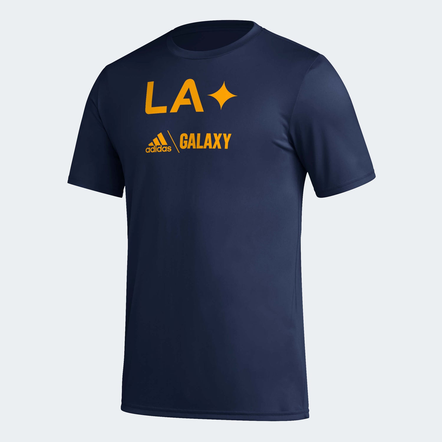 adidas 2023 LA Galaxy Pre-Game Tee - Navy Blue (Front)