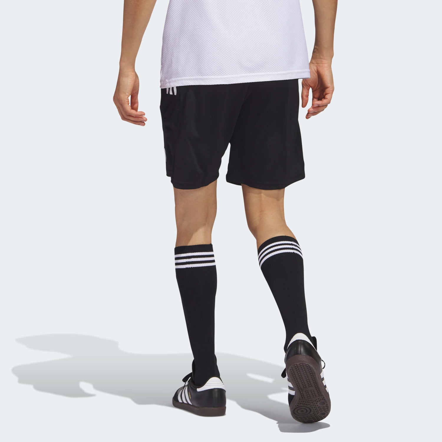 adidas 2023 LA Galaxy Tiro 23 Training Shorts - Black-White (Model - Back)