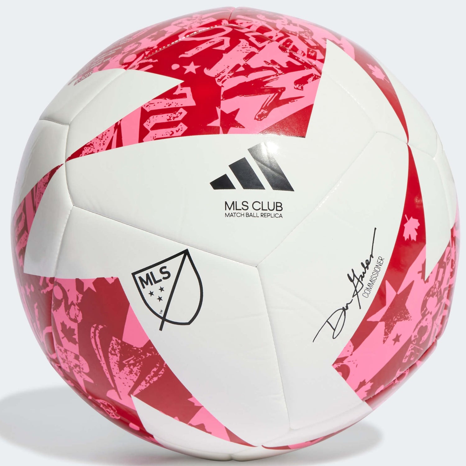 adidas 2023 MLS Club Ball - White-Red-Pink (Back)