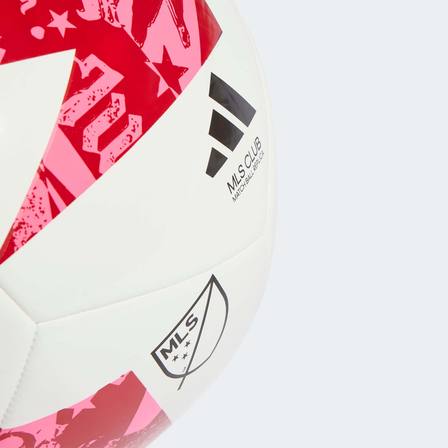 adidas 2023 MLS Club Ball - White-Red-Pink (Detail 1)