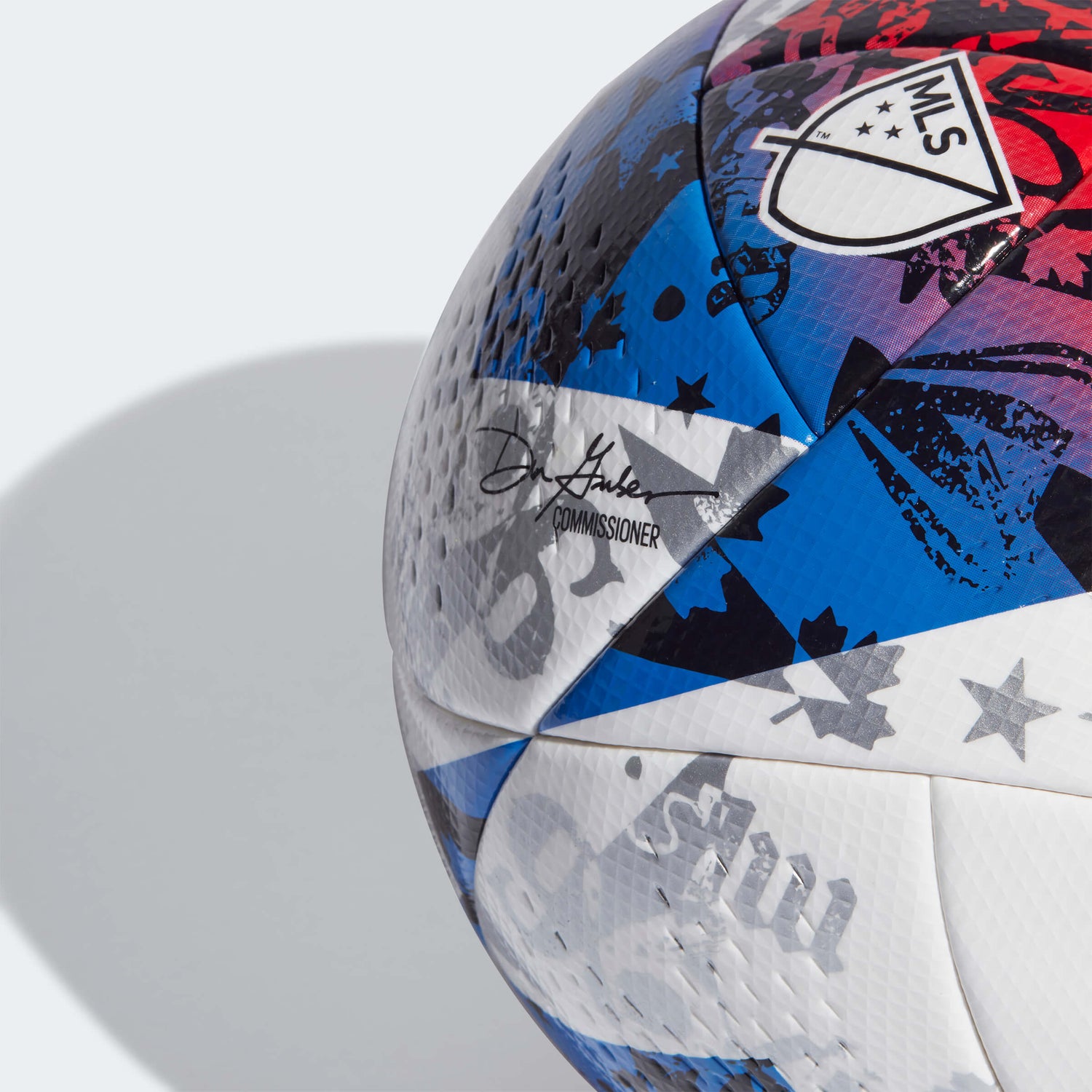 adidas 2023 MLS Pro Ball - White-Red-Blue (Detail 2)