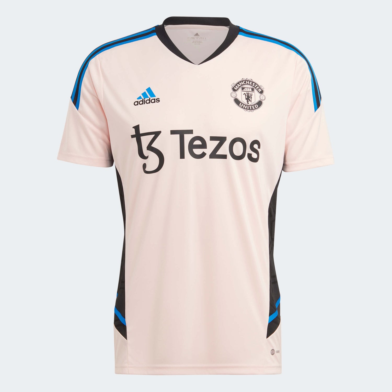adidas 2023 Manchester United Training Jersey - Icey Pink (Front)