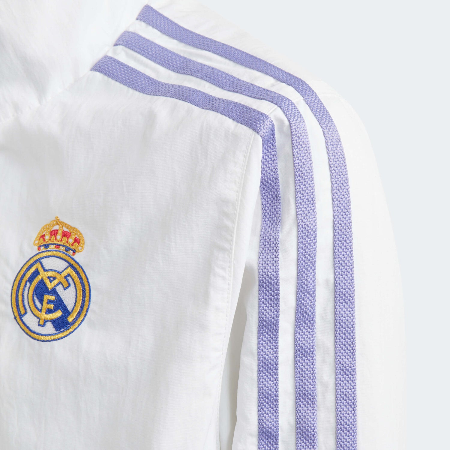 adidas 2023 Real Madrid Youth Reversible Anthem Jacket - White (Detail 2)