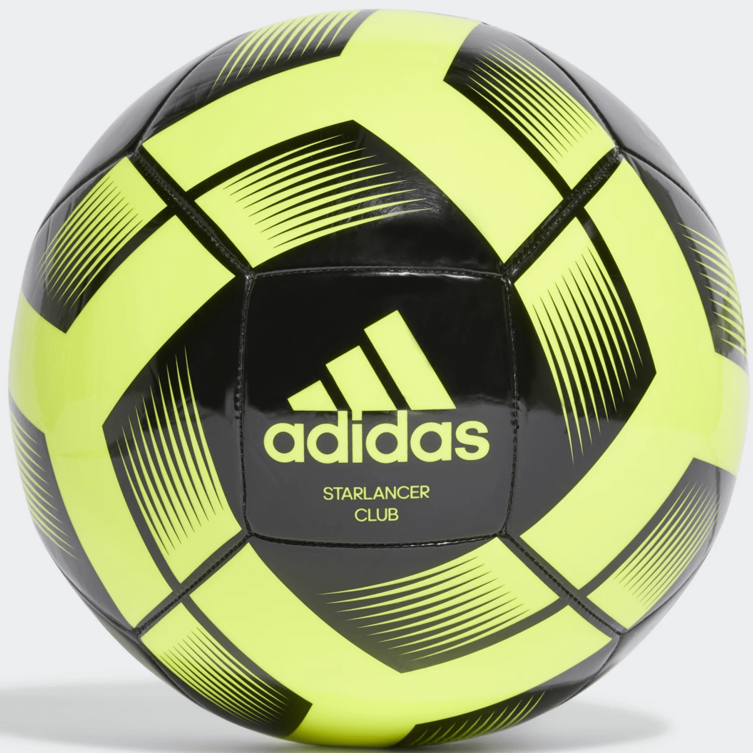 adidas 2023 Starlancer Club Soccer Ball Solar Yellow-Black (Front)