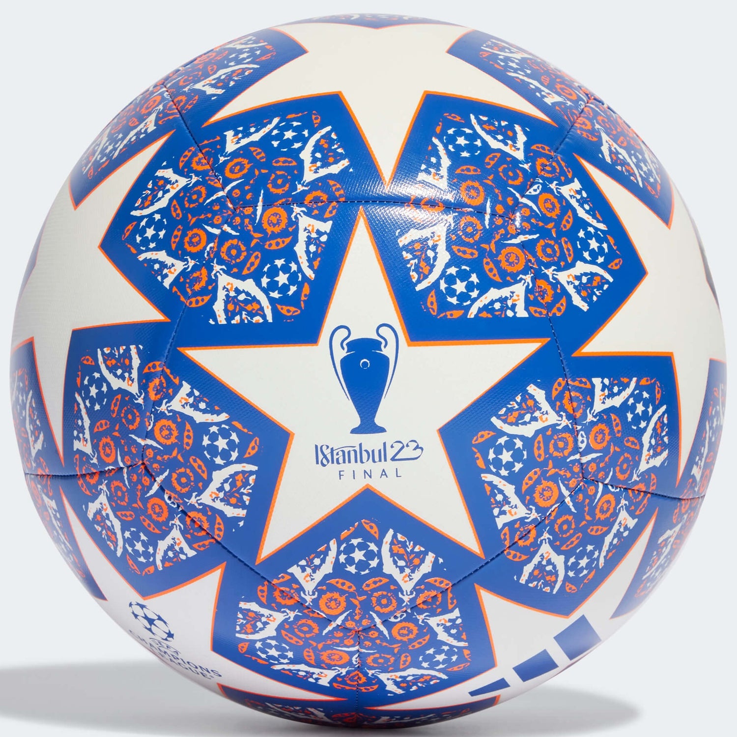 adidas 2023 UCL Training Ball - White-Blue-Orange (Front)