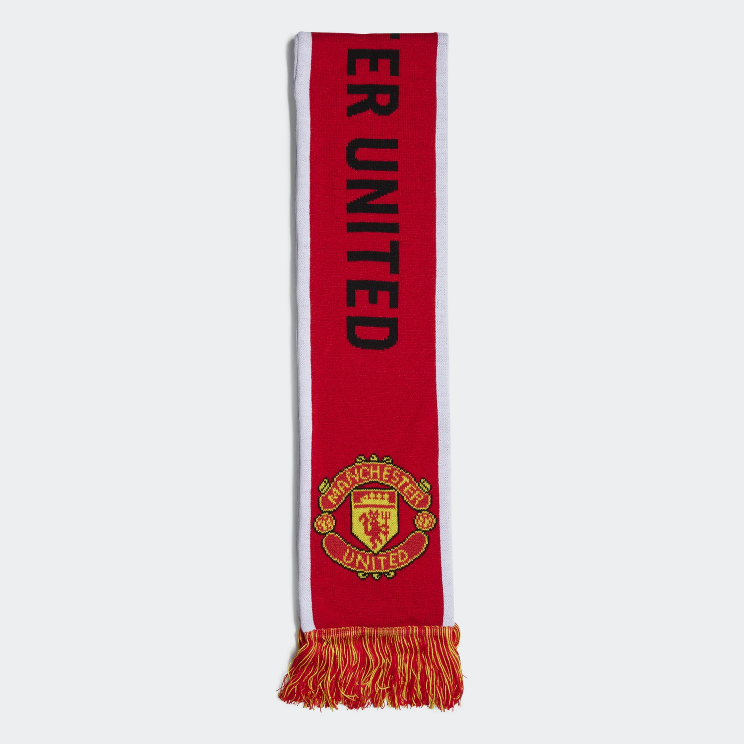 adidas 22-23 Manchester United Scarf - Red-Black-White (Front)