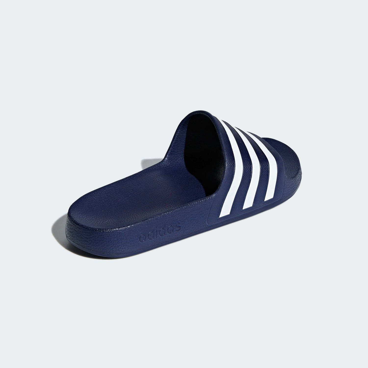 adidas Adilette Aqua Slides - Dark Blue-White (Back Lateral)