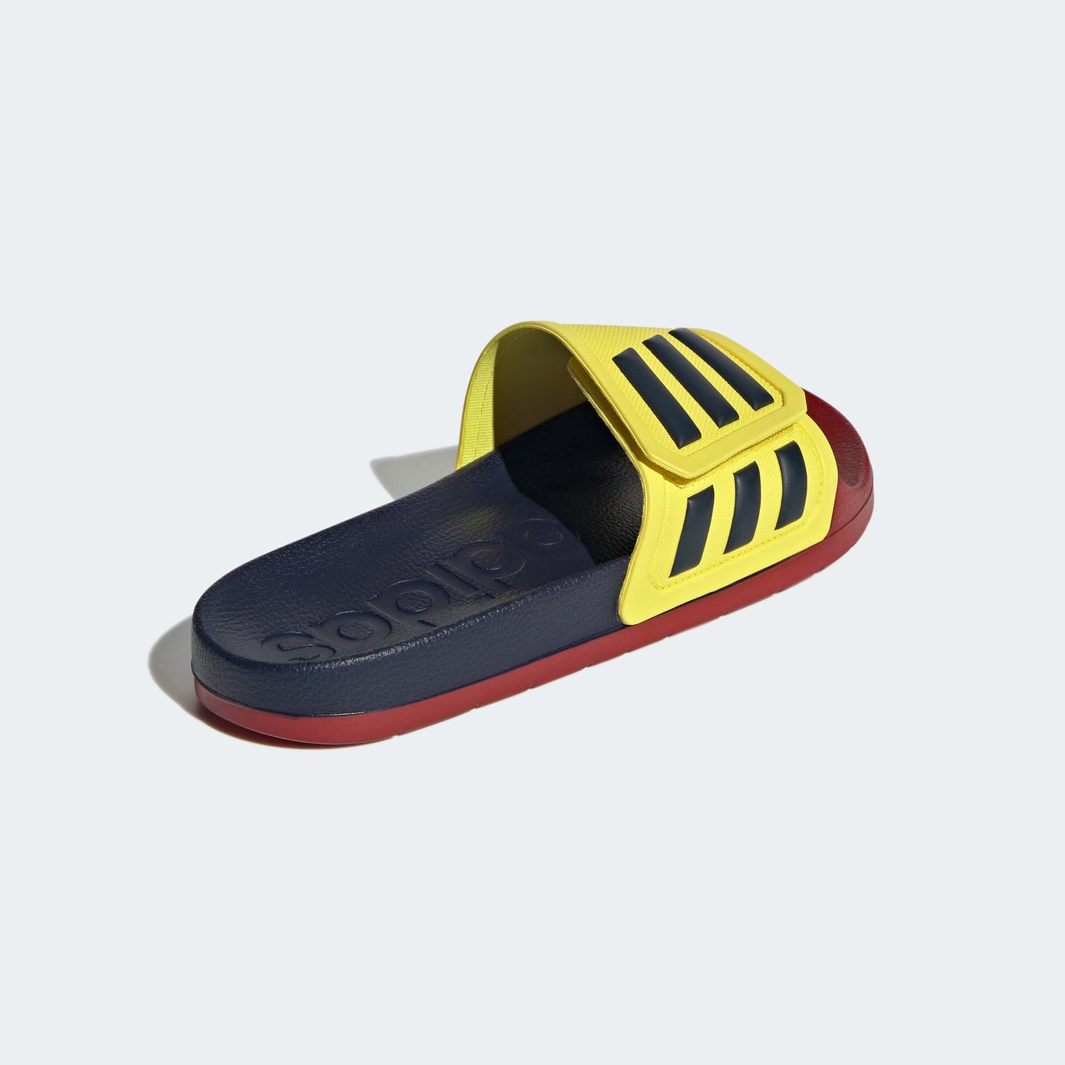 adidas Colombia Adilette TND Slides - Yellow-Red-Navy (Diagonal 2)