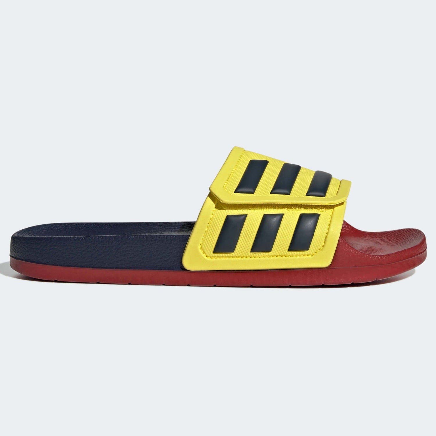 adidas Colombia Adilette TND Slides - Yellow-Red-Navy