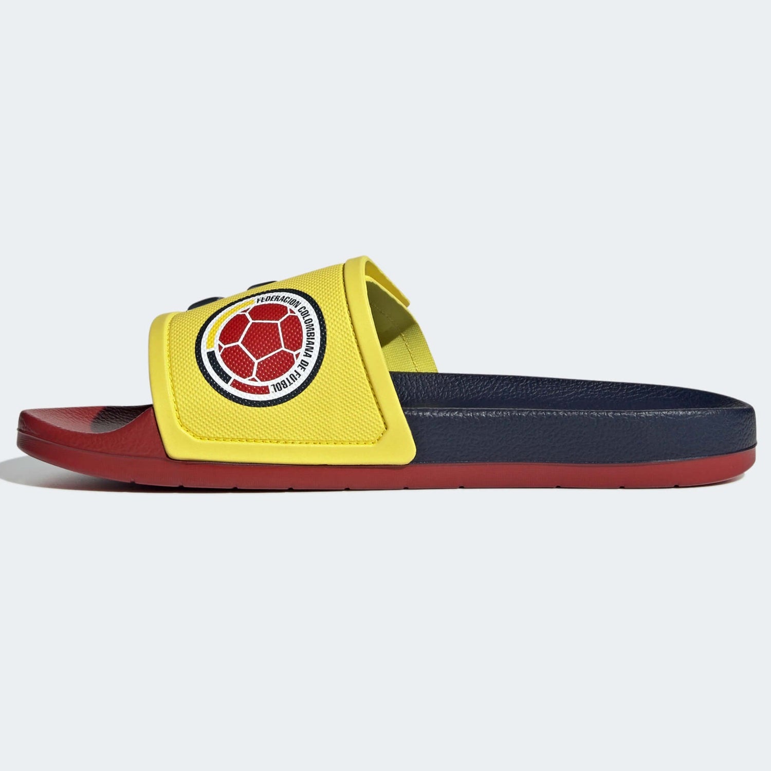 adidas Colombia Adilette TND Slides - Yellow-Red-Navy (Side 2)