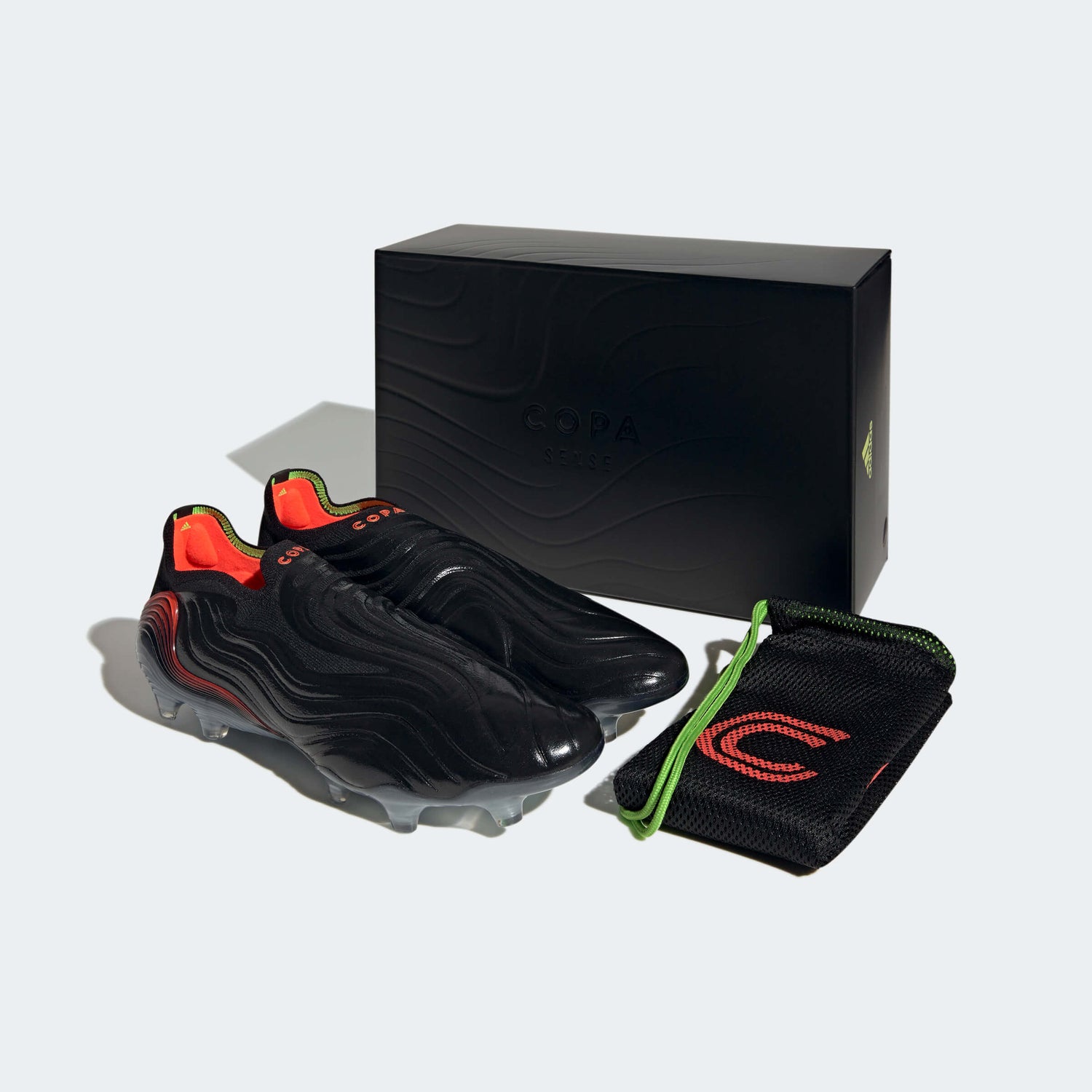adidas Copa Sense + FG - Black-Solar Red (Box)