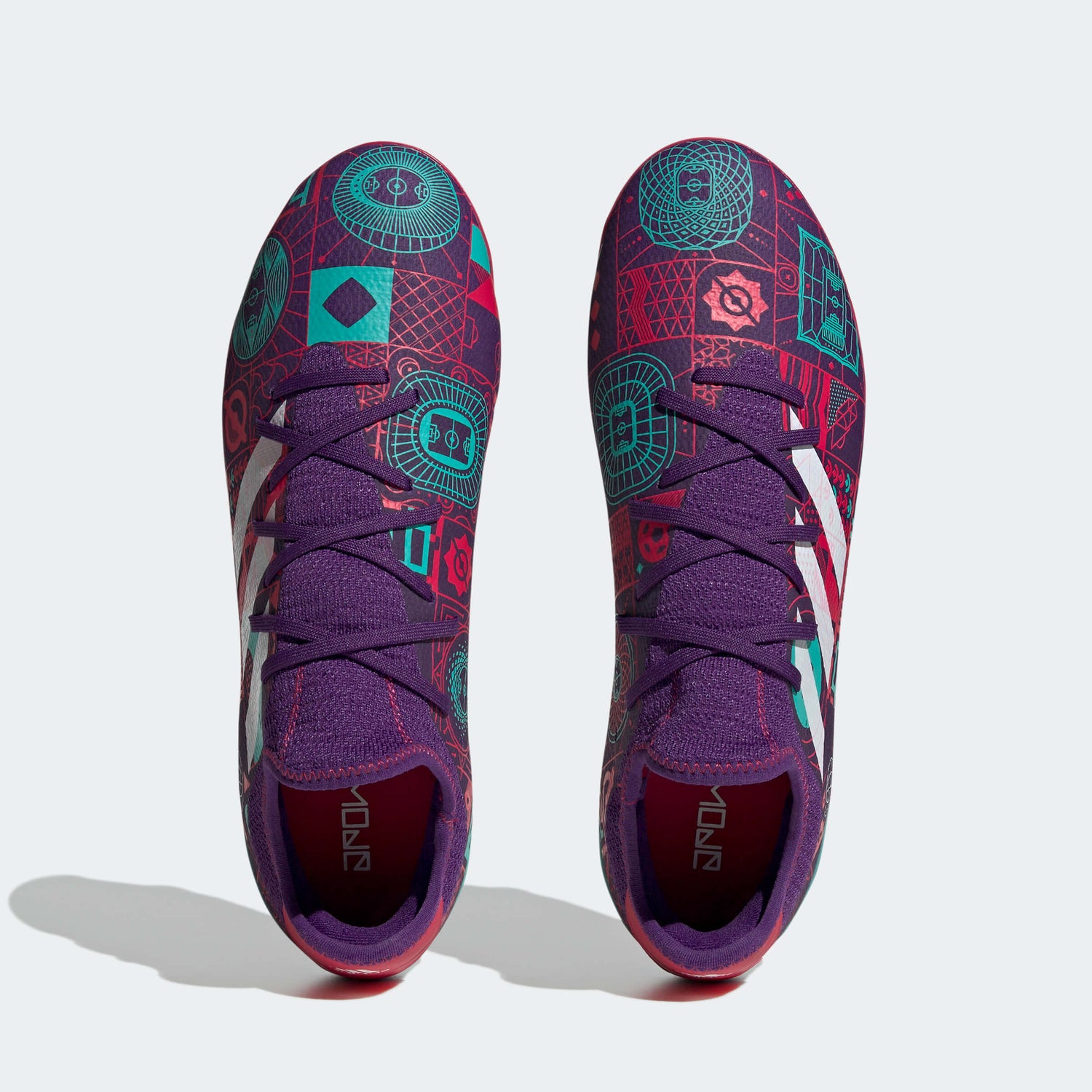 adidas Gamemode Knit FG - Purple-Ruby Red (Pair - Top)