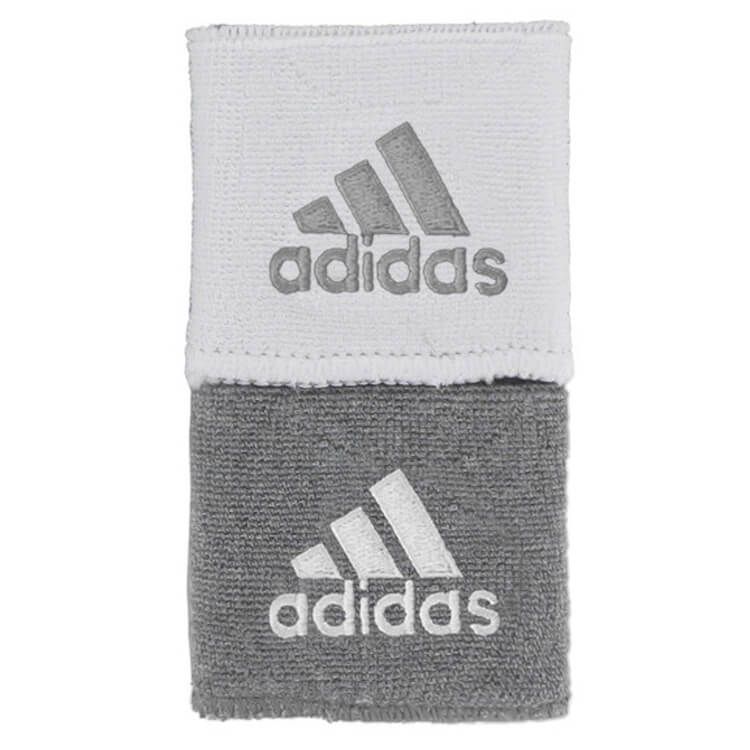 adidas Interval Reversible Wristband Grey/White (Both Sides)