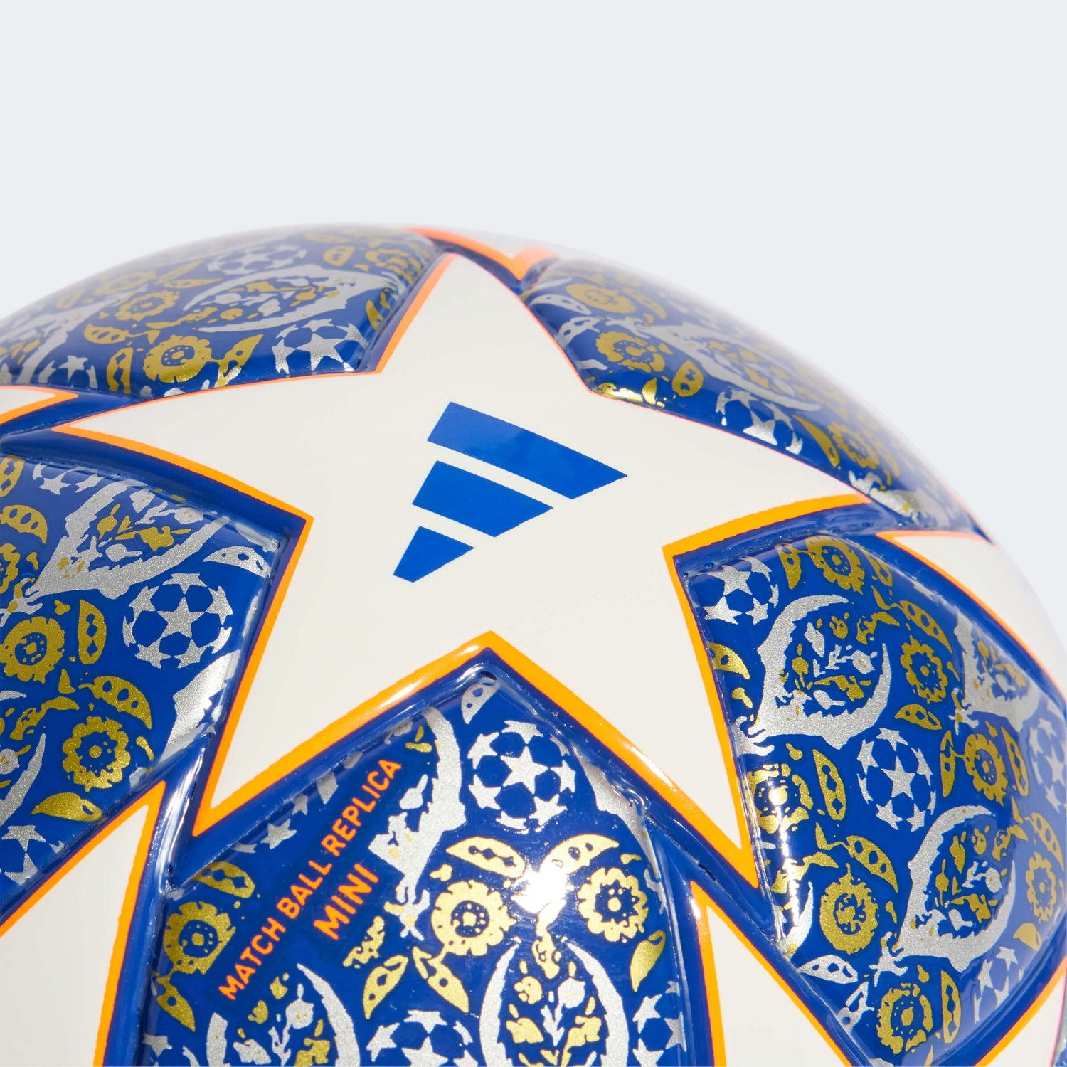 adidas Istanbul UCL Mini Ball - White-Royal Blue-Solar Orange (Detail 1)