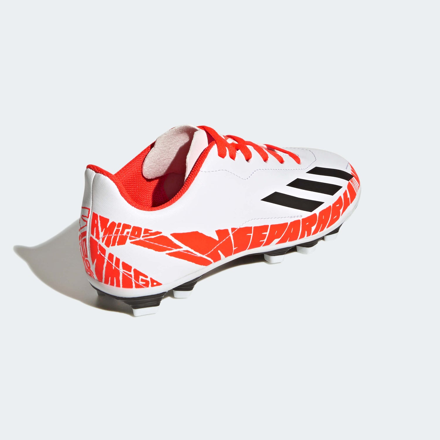 adidas Kids X SpeedPortal Messi .4 FG - White-Black-Solar Red (Diagonal 2)