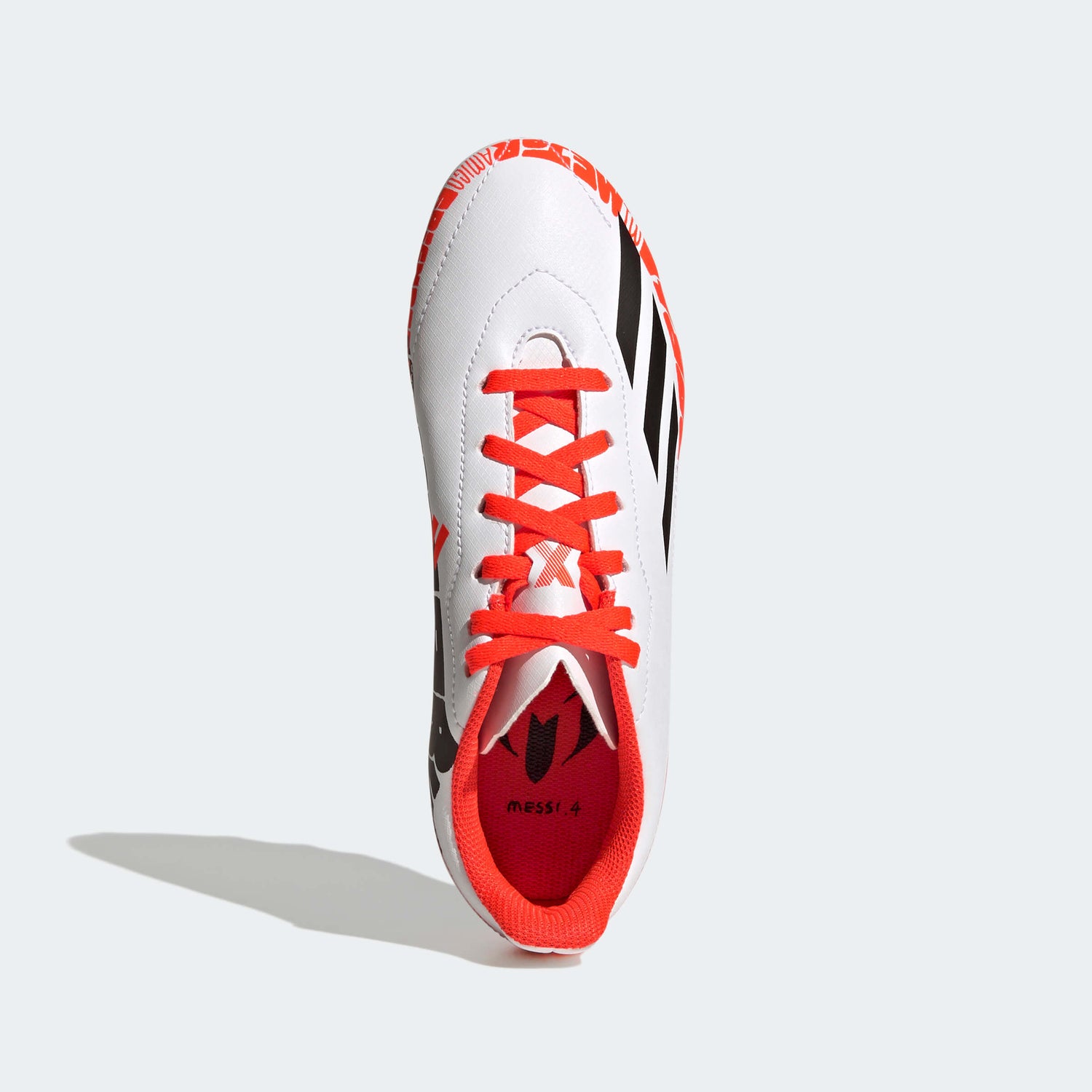adidas Kids X SpeedPortal Messi .4 FG - White-Black-Solar Red (Top)
