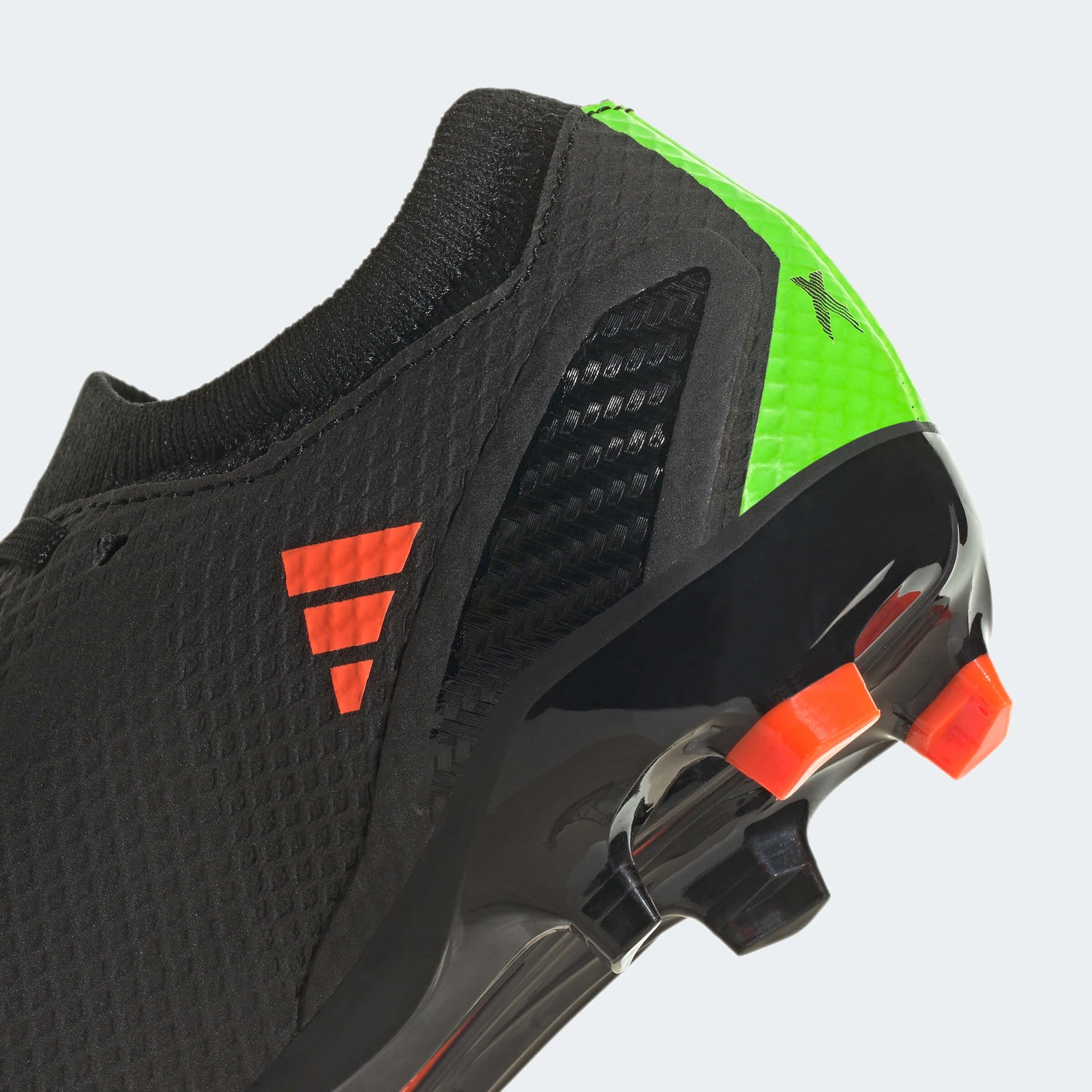 adidas Kids  X Speedportal.3 FG J - Black - Solar Red (Detail 2)