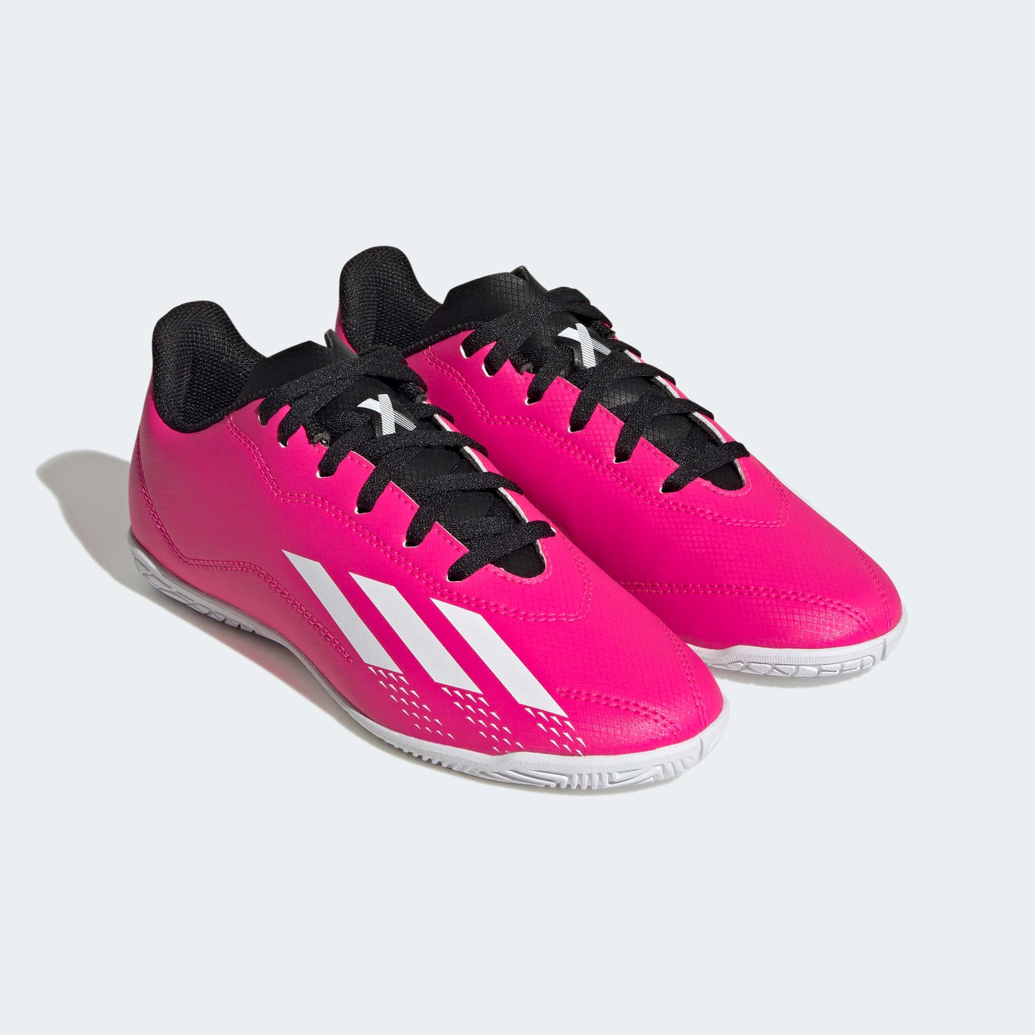 adidas Kids X Speedportal.4 Indoor J - Own Your Football (SP23) (Pair - Front Lateral)