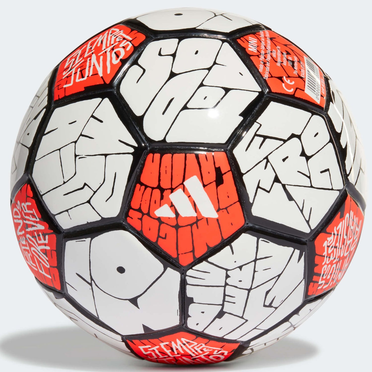 adidas Messi Mini Ball White-Solar Red (Front)