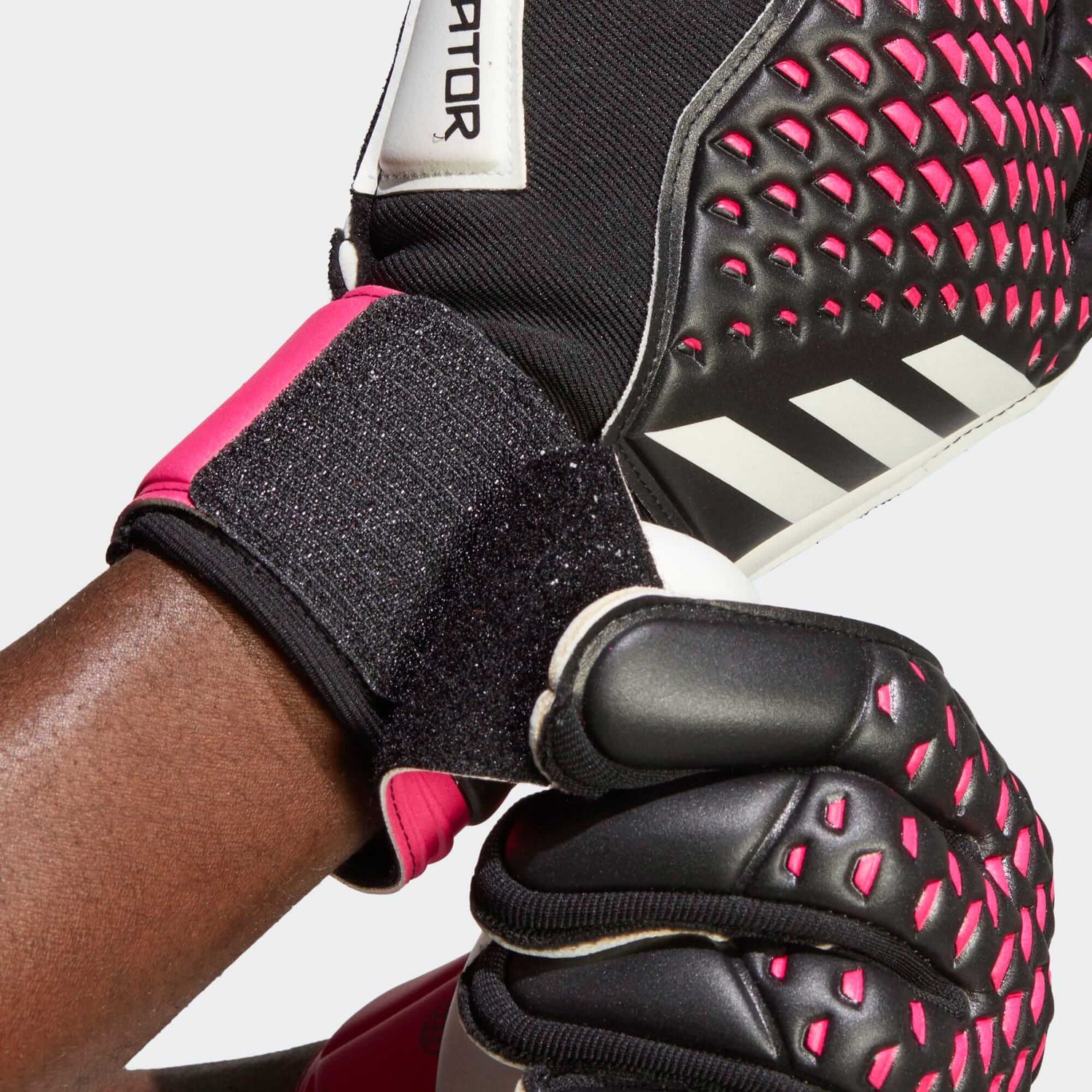 adidas Predator GL Match Goalkeeper Gloves - Black-White-Pink (Detail 1)