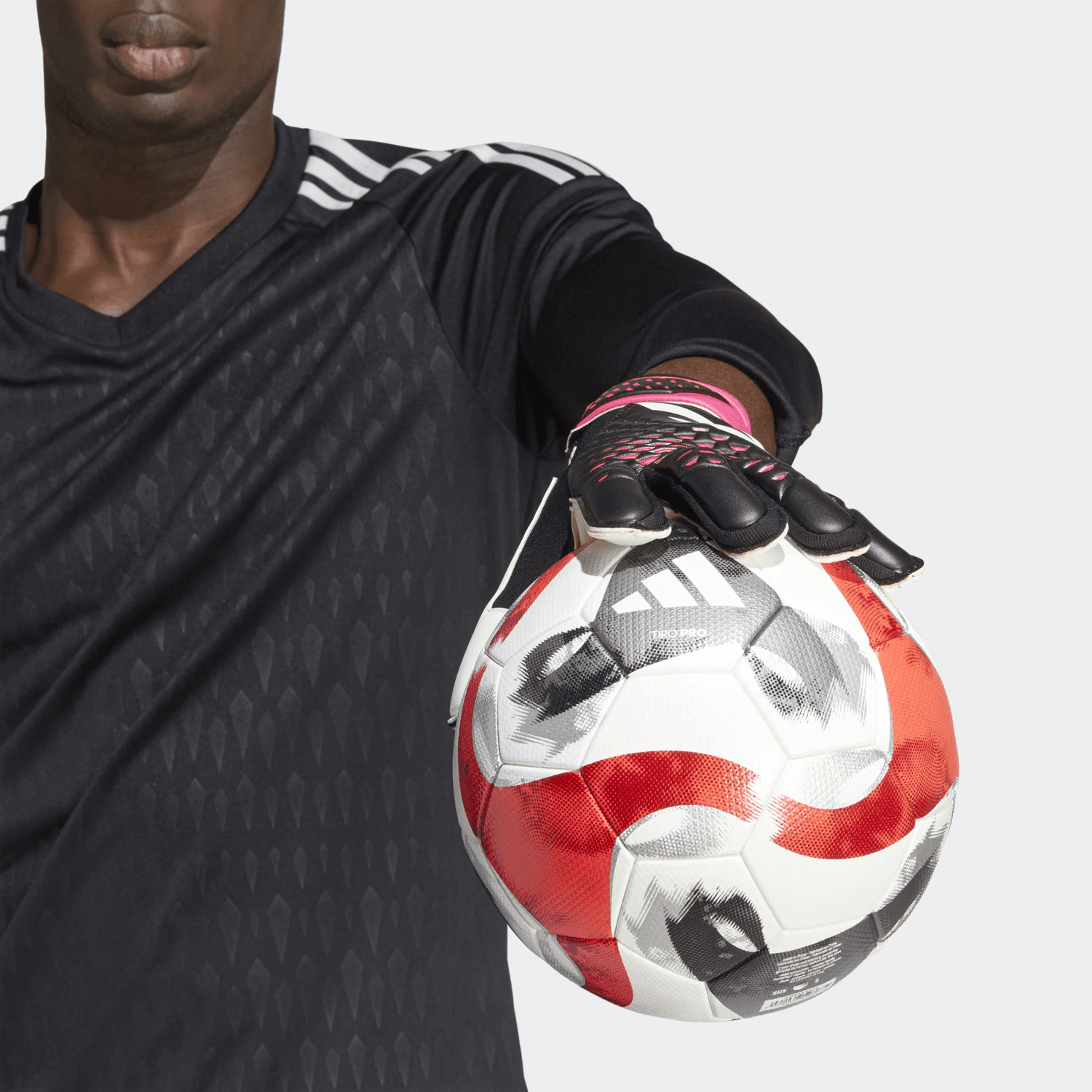 adidas Predator GL Match Goalkeeper Gloves - Black-White-Pink (Model 2)