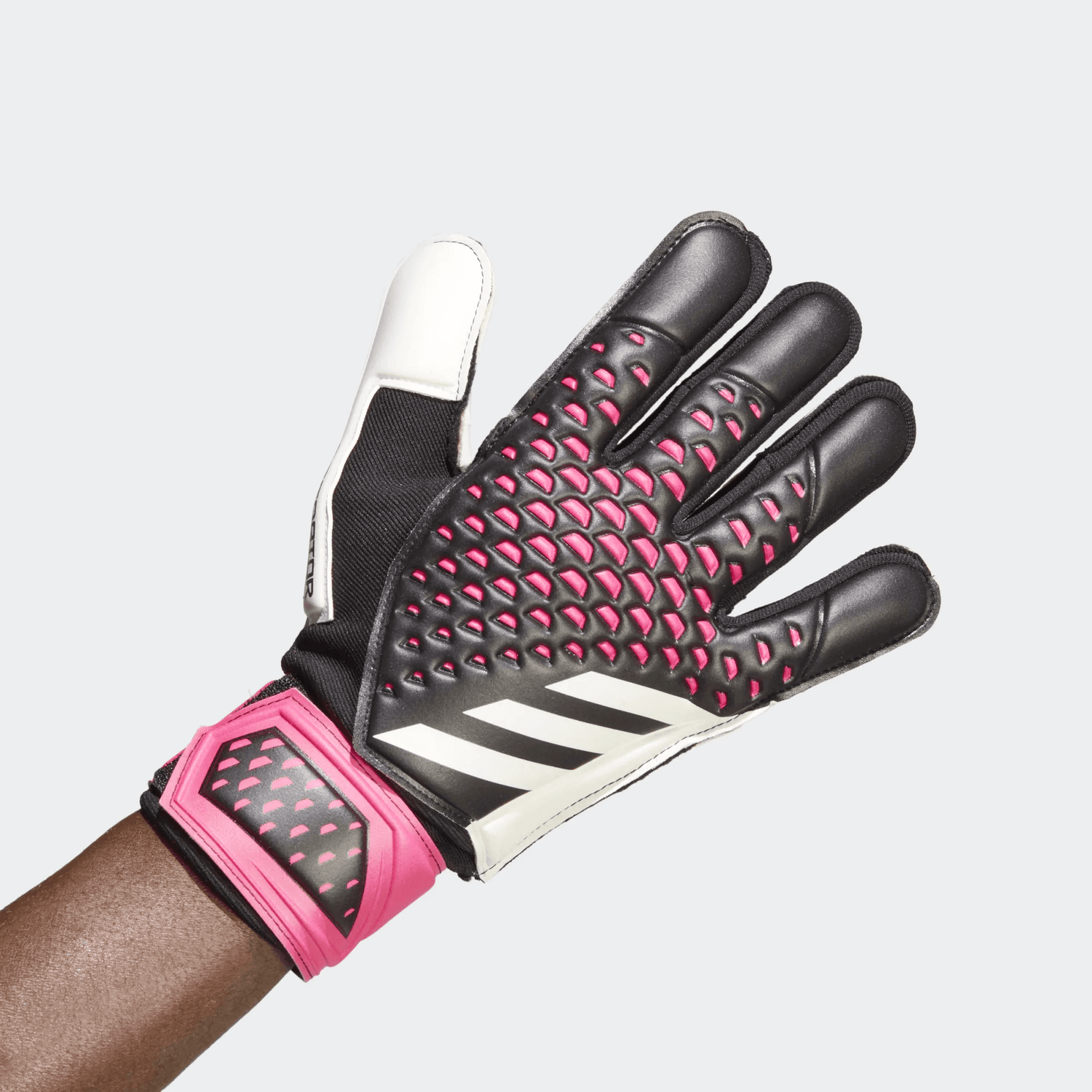 adidas Predator GL Match Goalkeeper Gloves - Black-White-Pink (Single - Outer)