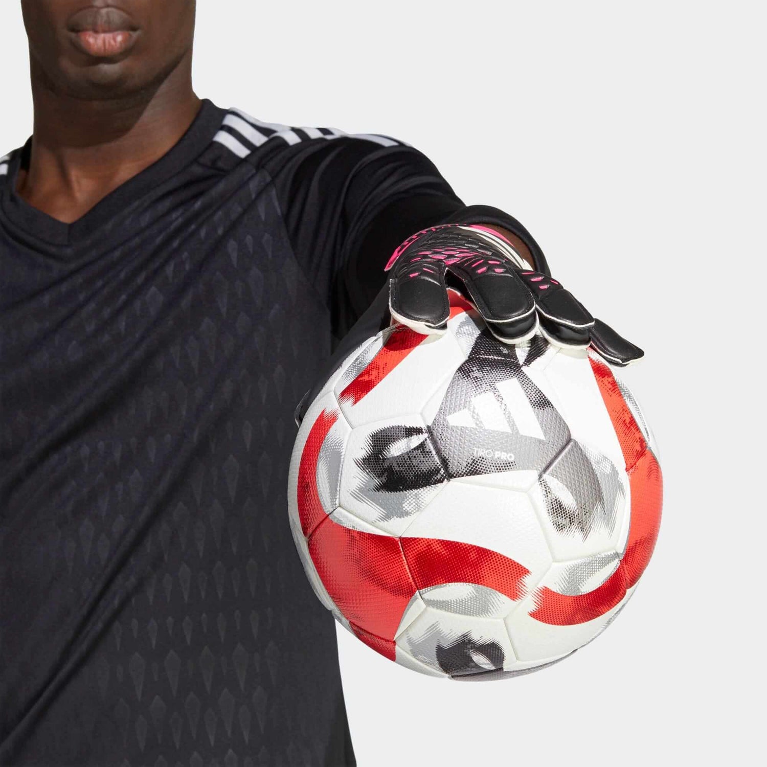 adidas Predator GL Training Goalkeeper Gloves - Black-White-Pink (Model 2)