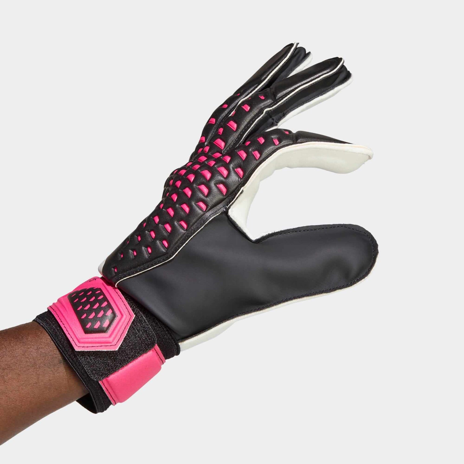 adidas Predator GL Training Goalkeeper Gloves - Black-White-Pink (Single - Side)