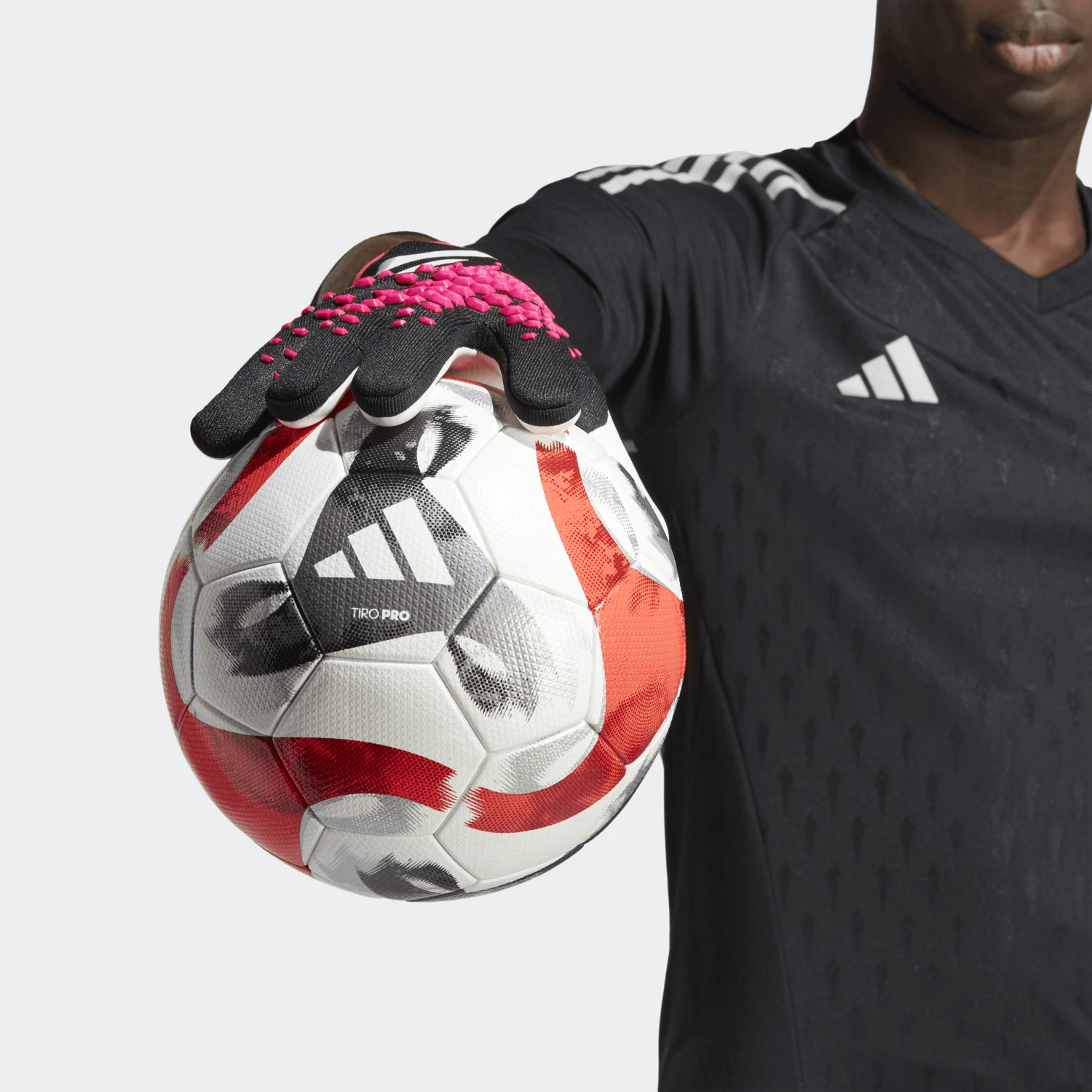 adidas Predator Pro Goalkeeper Gloves - Black-White-Pink (Model 2)