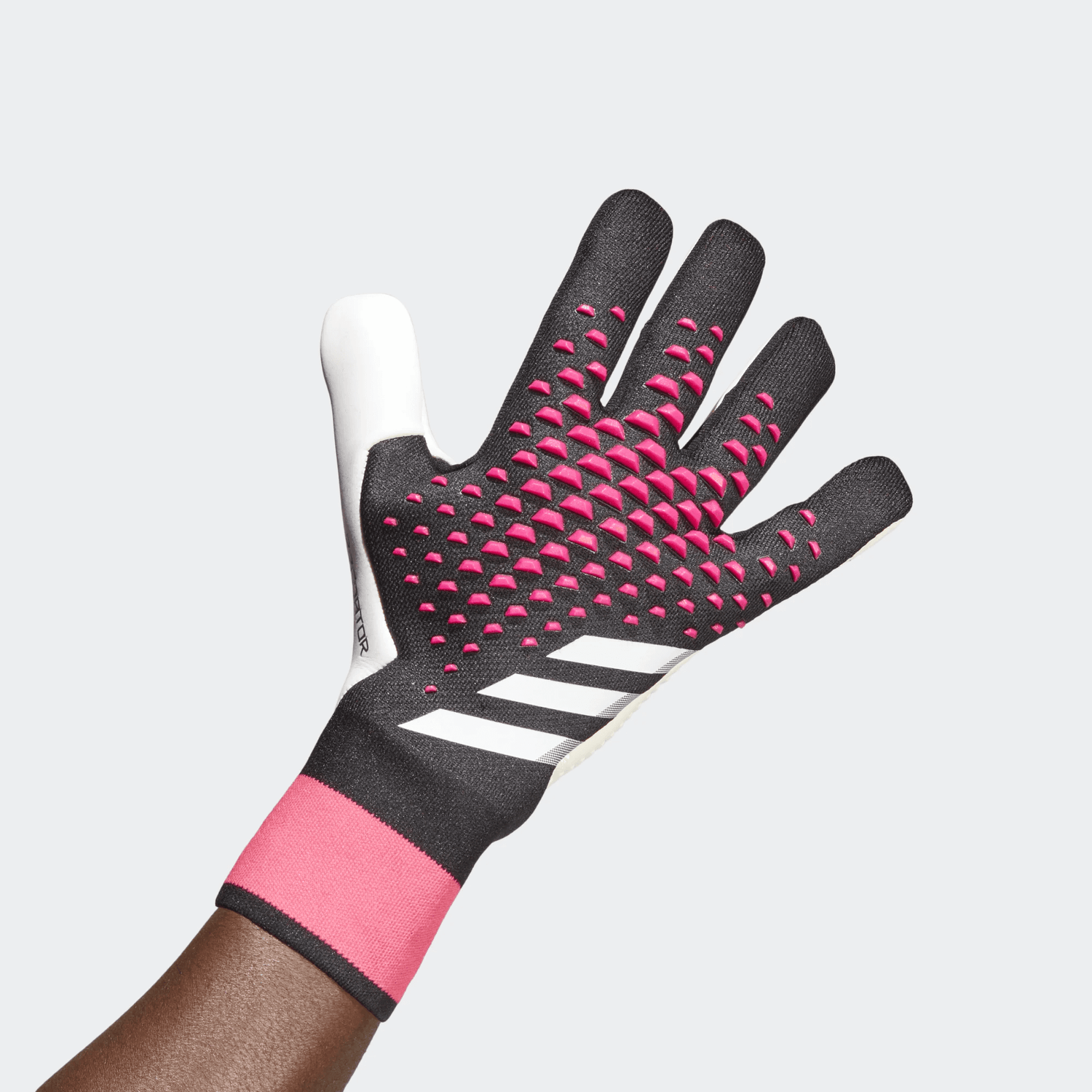 adidas Predator Pro Goalkeeper Gloves - Black-White-Pink (Single - Outer)