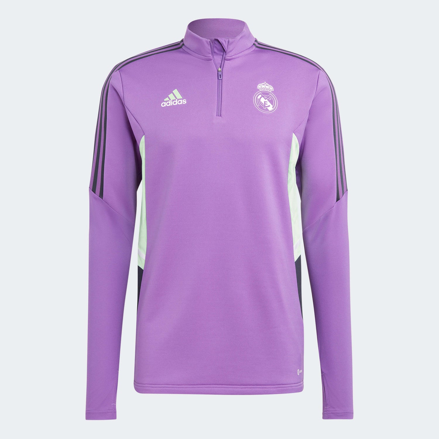 adidas Real Madrid Condivo 22 Training Top - Active Purple (Front)