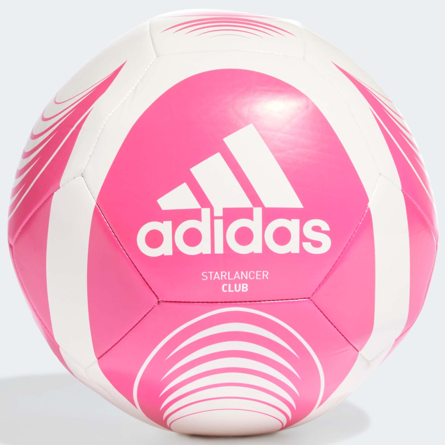 adidas Starlancer Club Soccer Ball - Pink-White (Front)