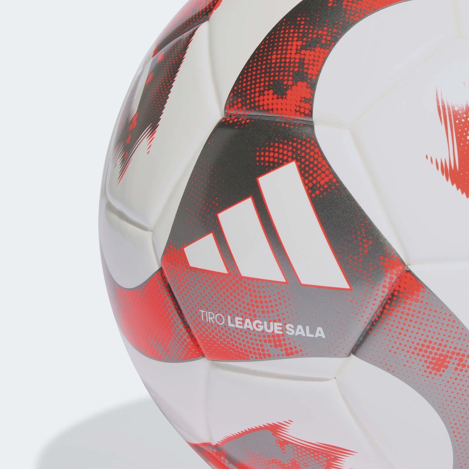 adidas Tiro League Sala Ball - White-Solar Red-Iron Metallic (Detail 1)