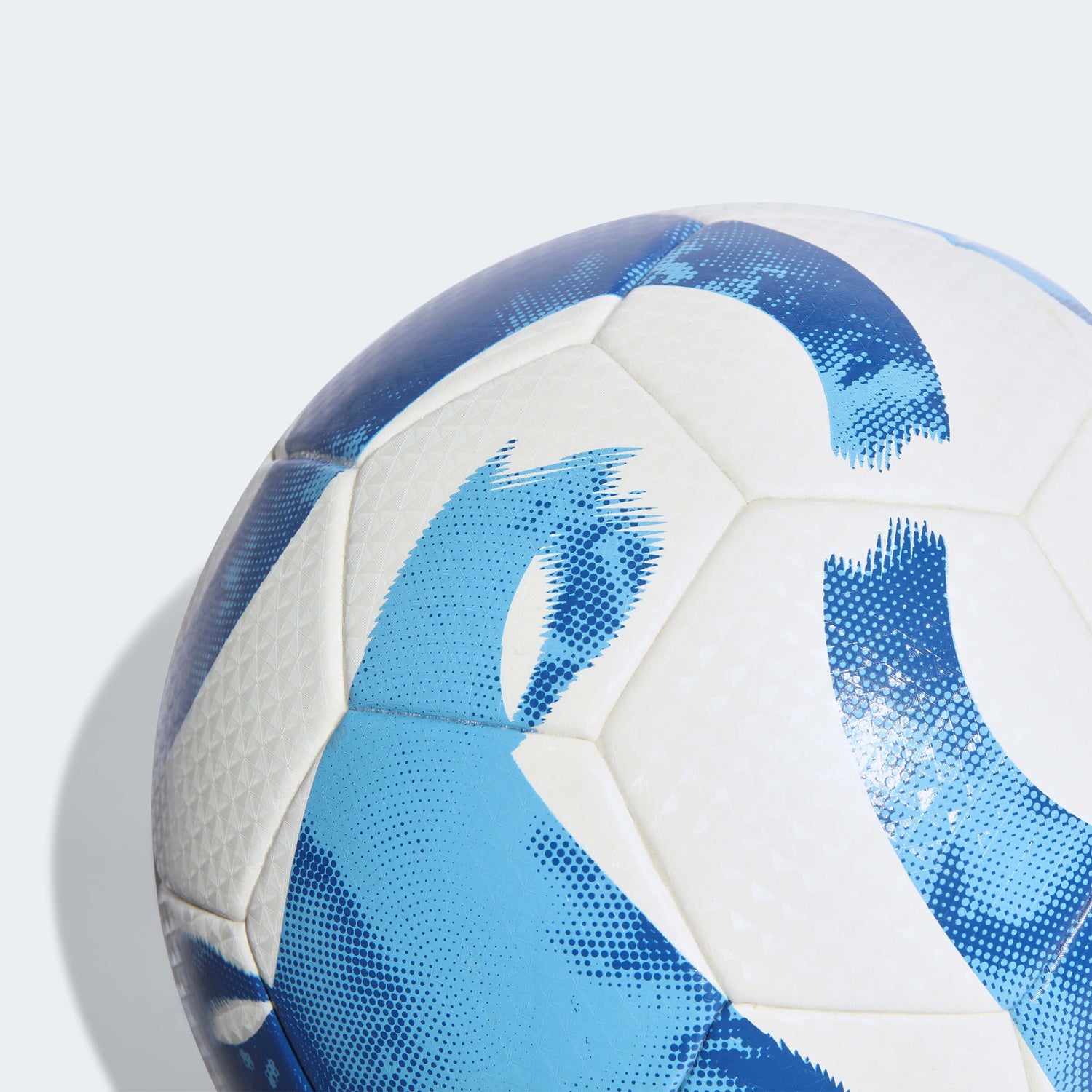 adidas Tiro League Soccer Ball - White-Blue (Detail 1)