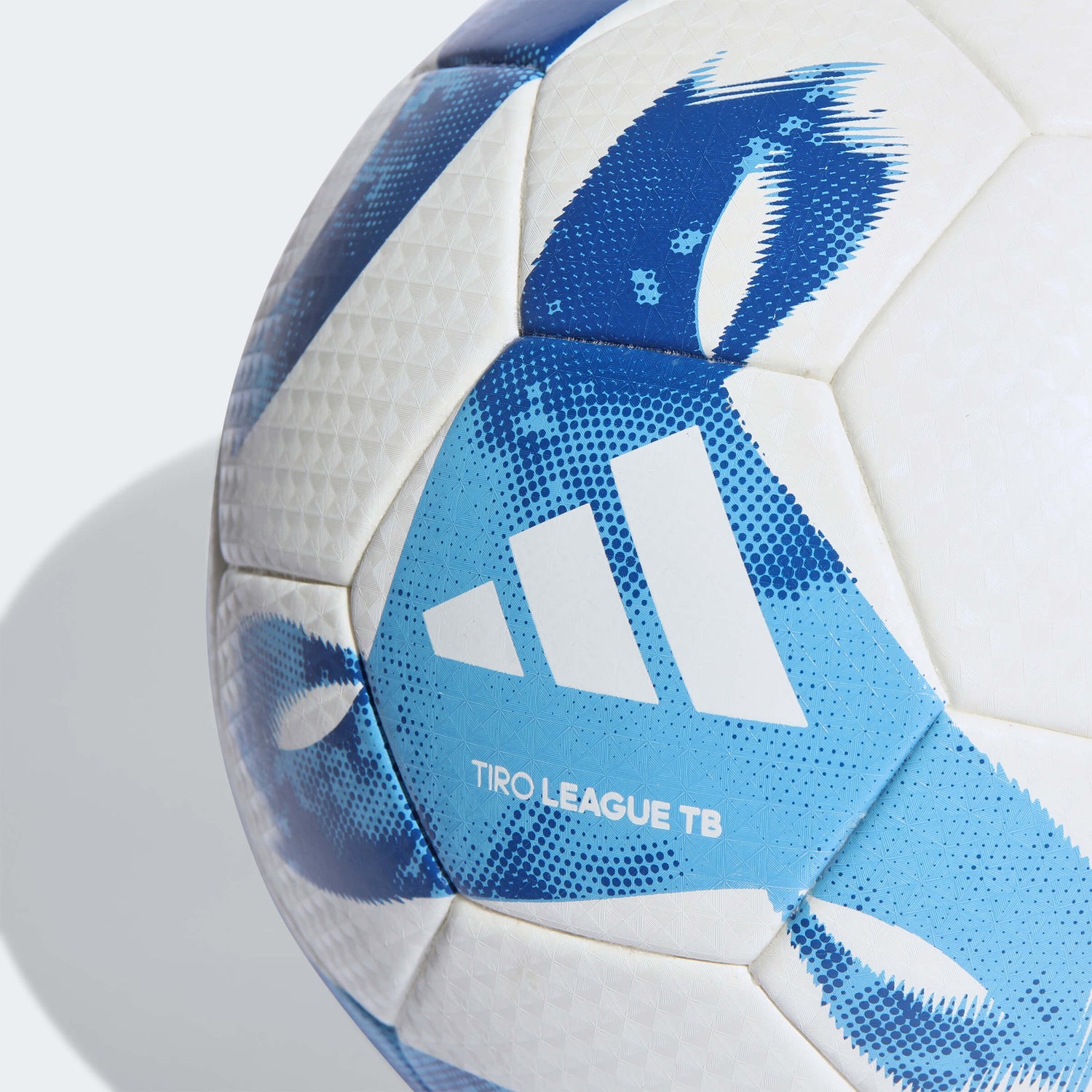 adidas Tiro League Soccer Ball - White-Blue (Detail 2)