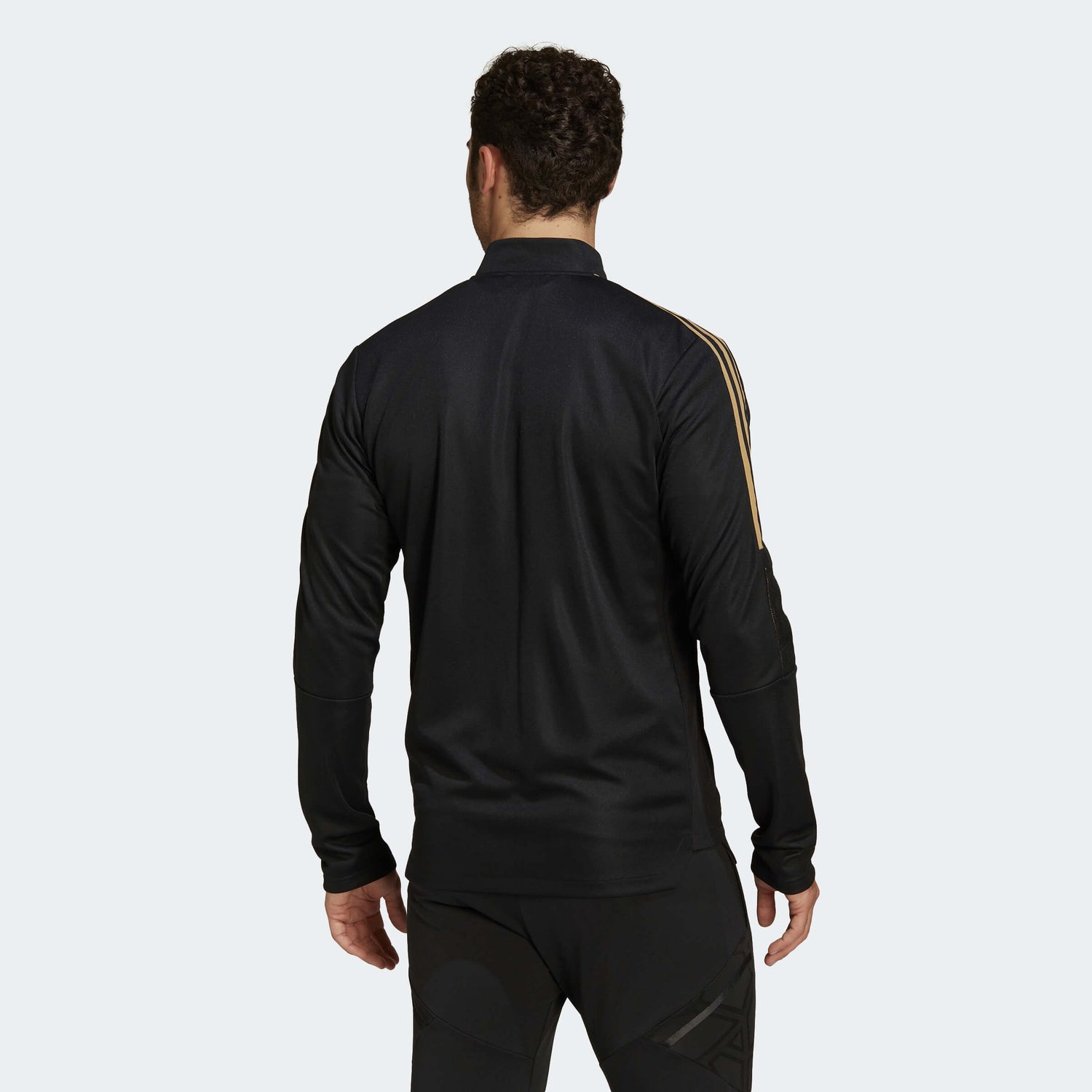 adidas Tiro Track Jacket - Black-Gold (Model - Back)