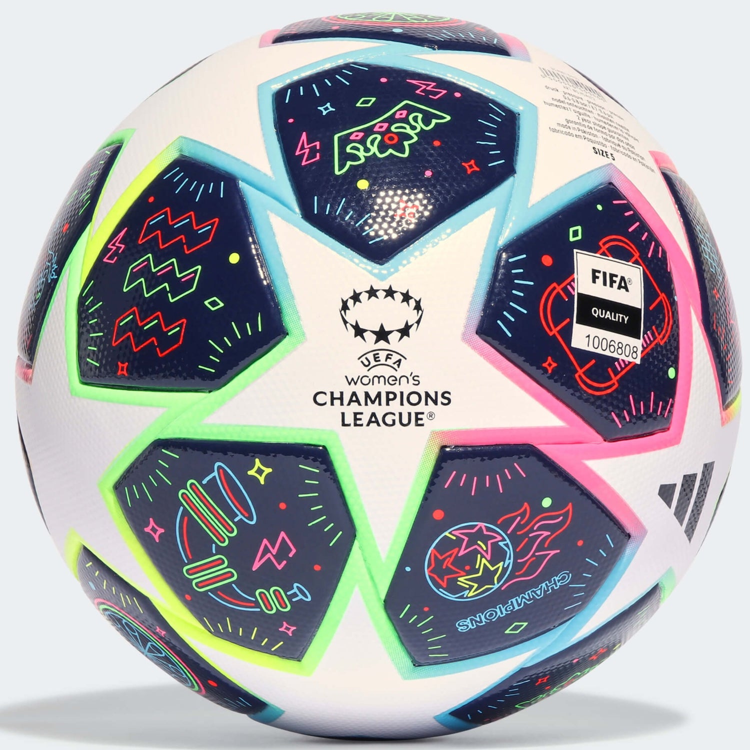 adidas UWCL Eindhoven League Ball - White-Multicolor (Back)