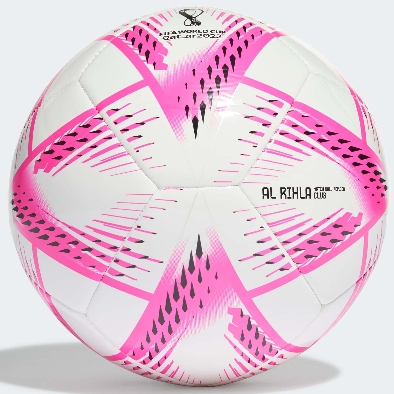 adidas WC22 Al Rihla Club Ball - White-Pink (Back)