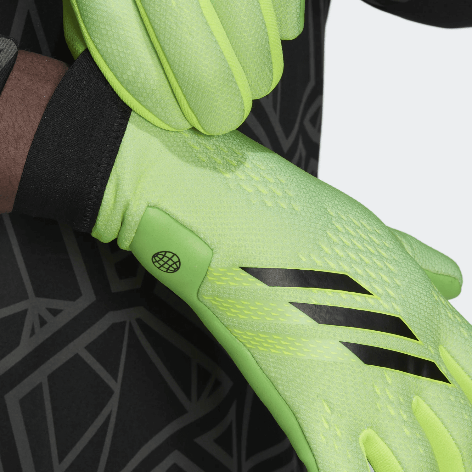 adidas X GL League Goalkeeper Glove Solar Green-Black (Detail 1)