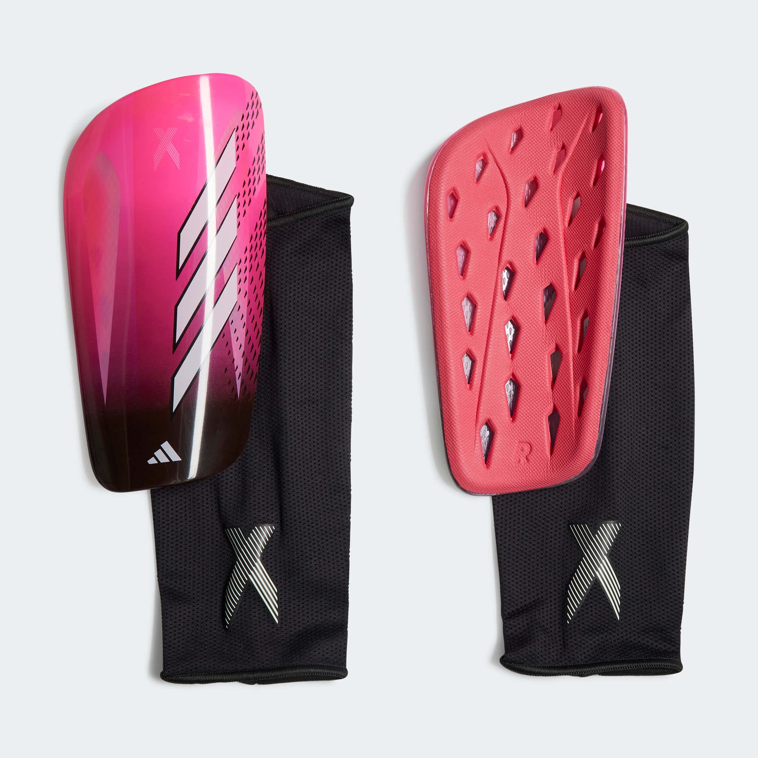 adidas X League Shin Guards - Team Shock Pink - Black (Set)