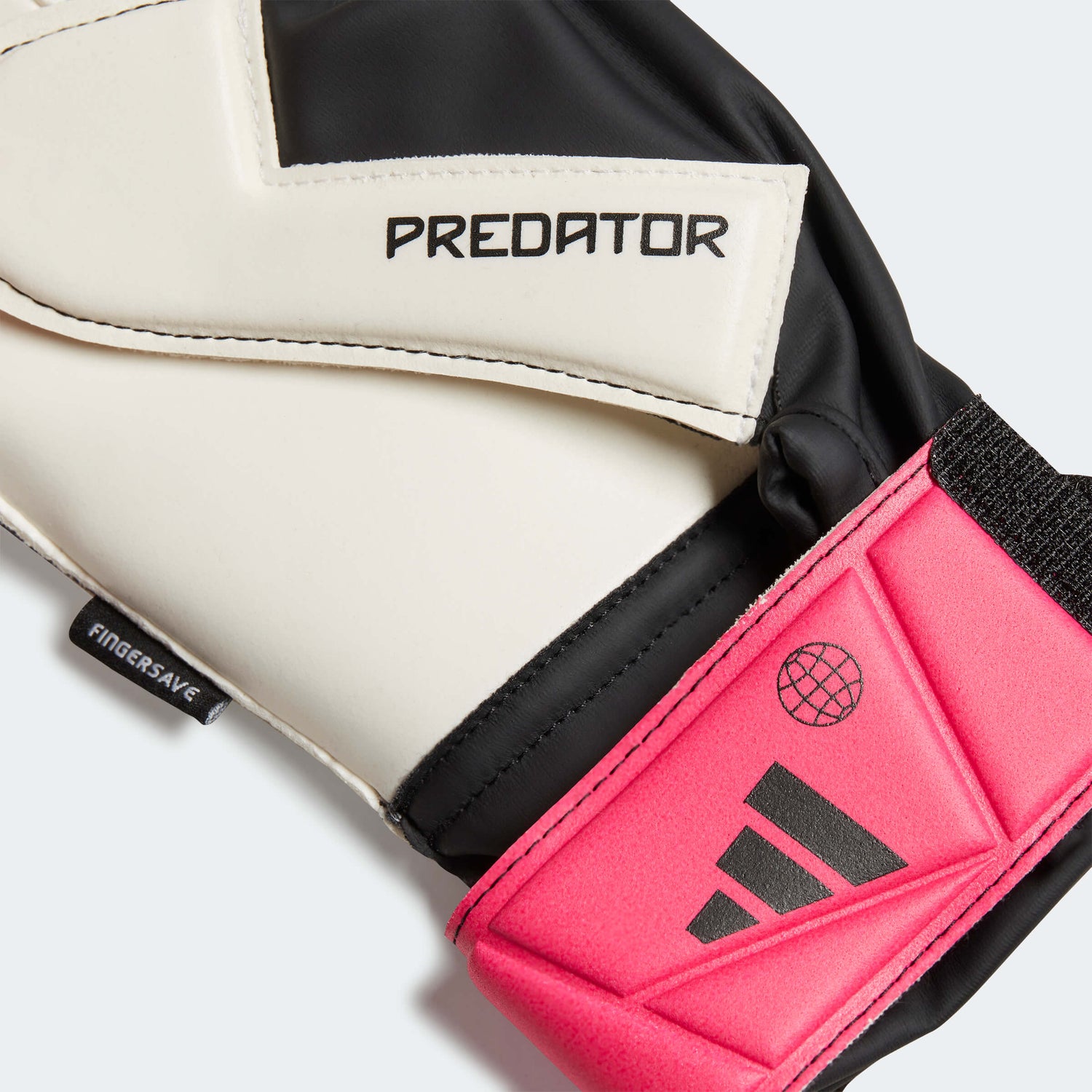 adidas Youth Predator GL Match Fingersave J - Black - Pink - White (Detail 2)