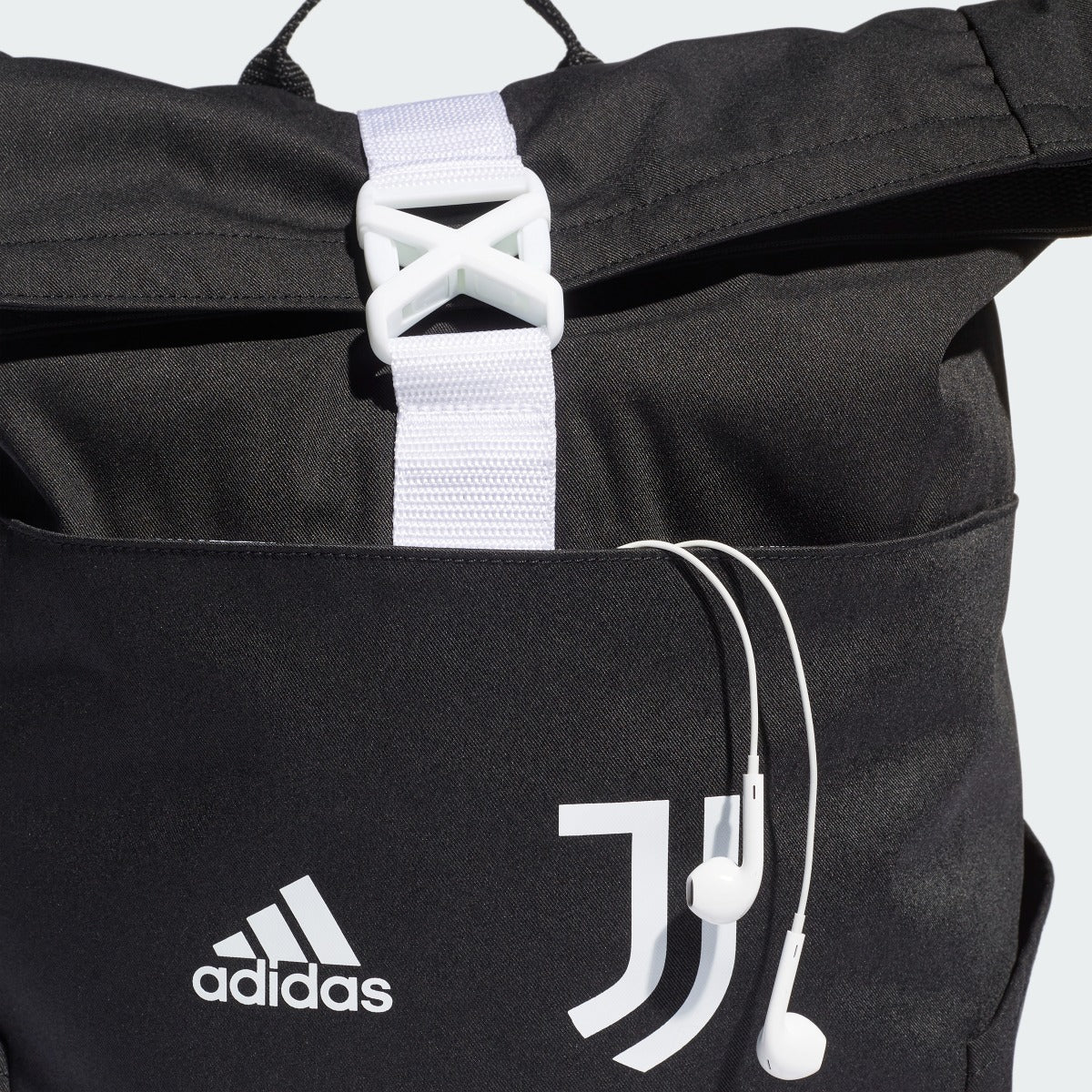 adidas 2022-23 Juventus Backpack - Black-White (Detail 1)