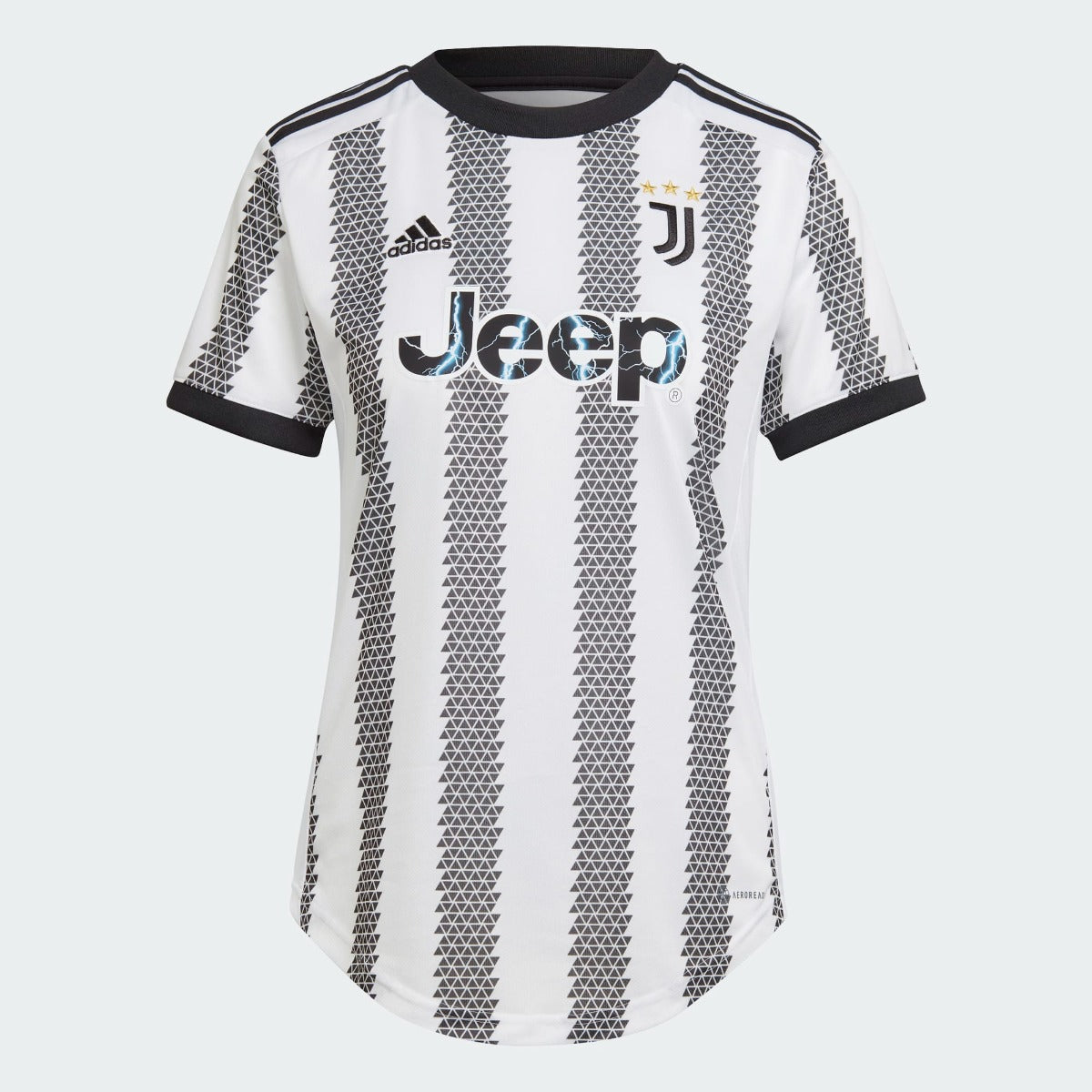 adidas 2022-23 Juventus Women's Home Jersey - White-Black (Front)